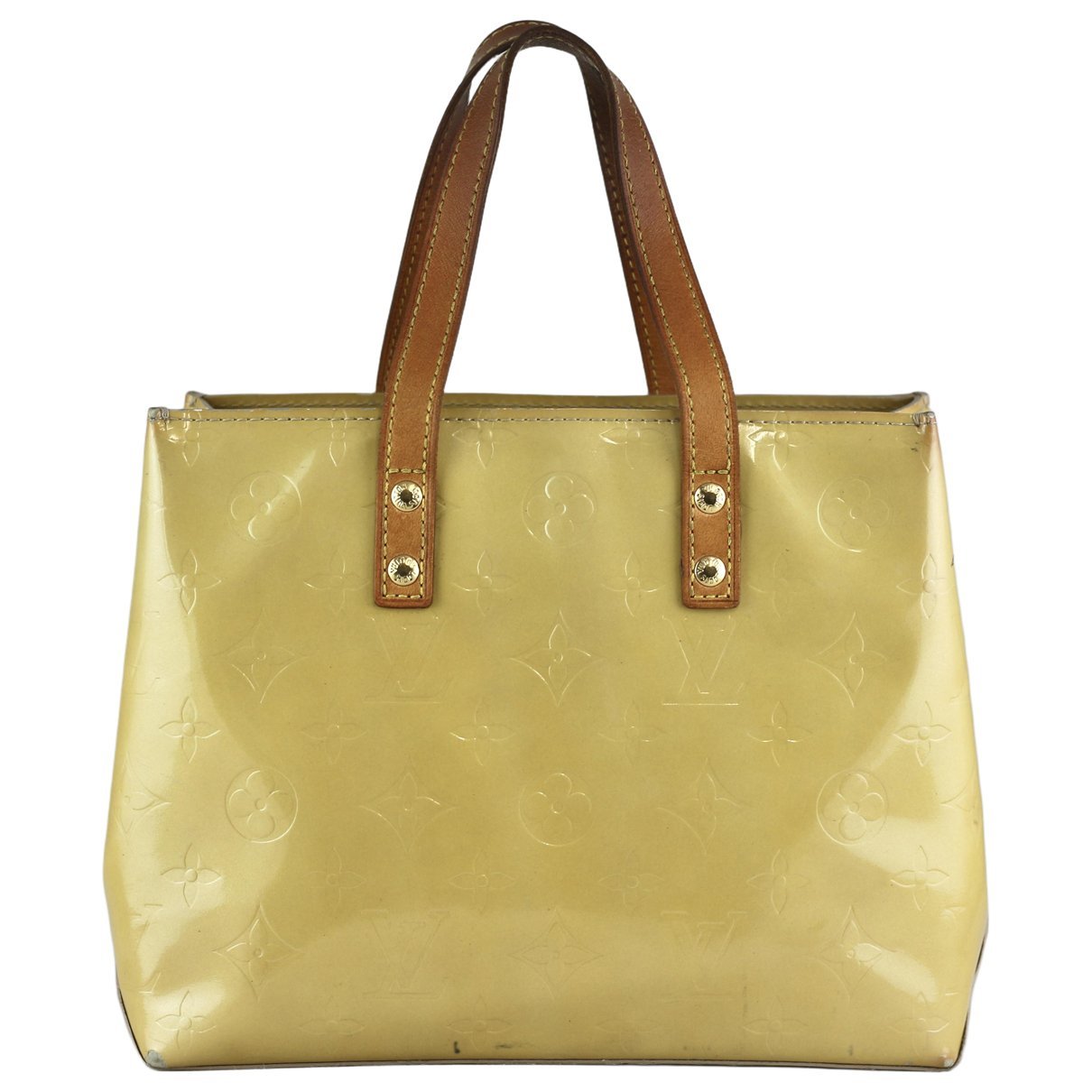 Reade patent leather handbag