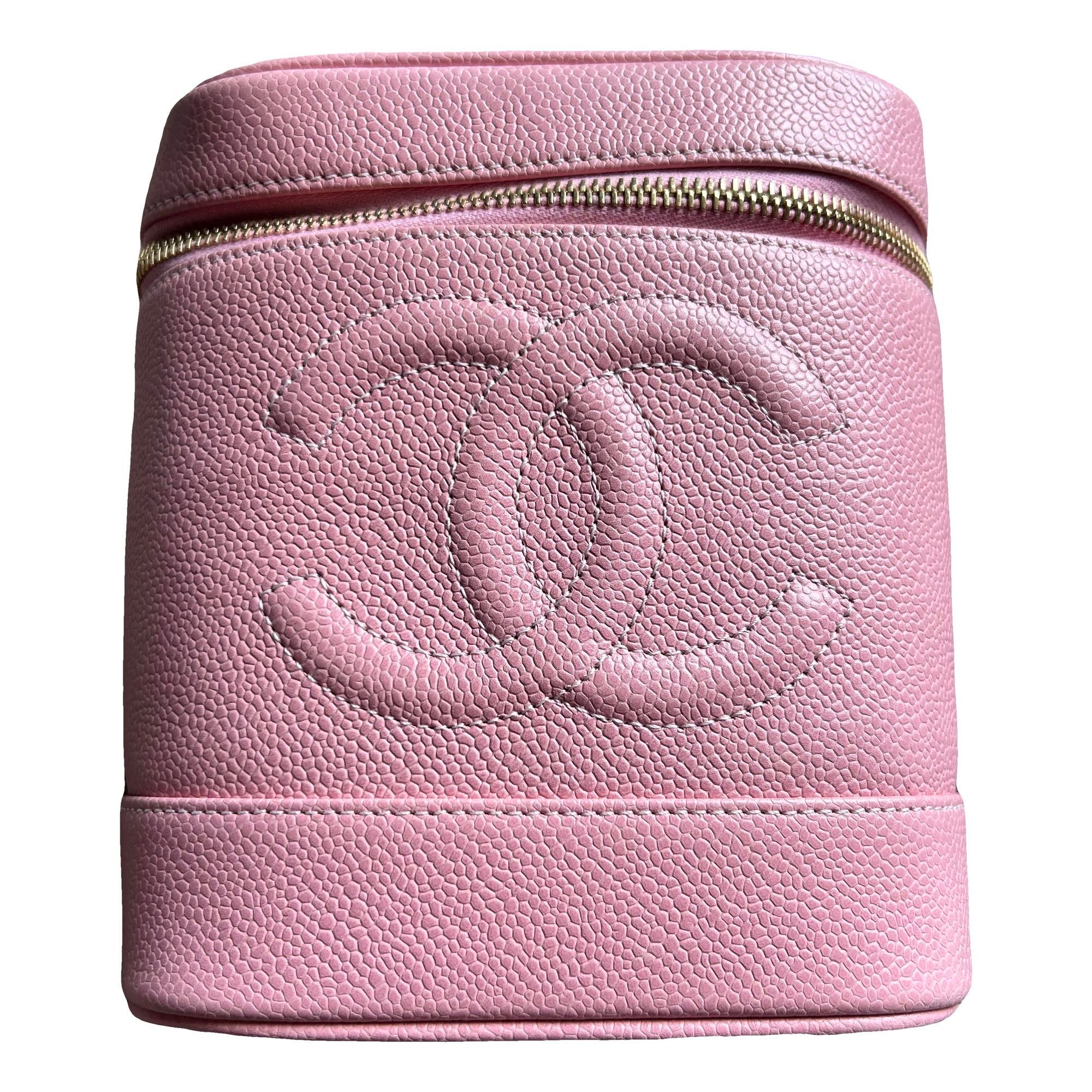Leather vanity case