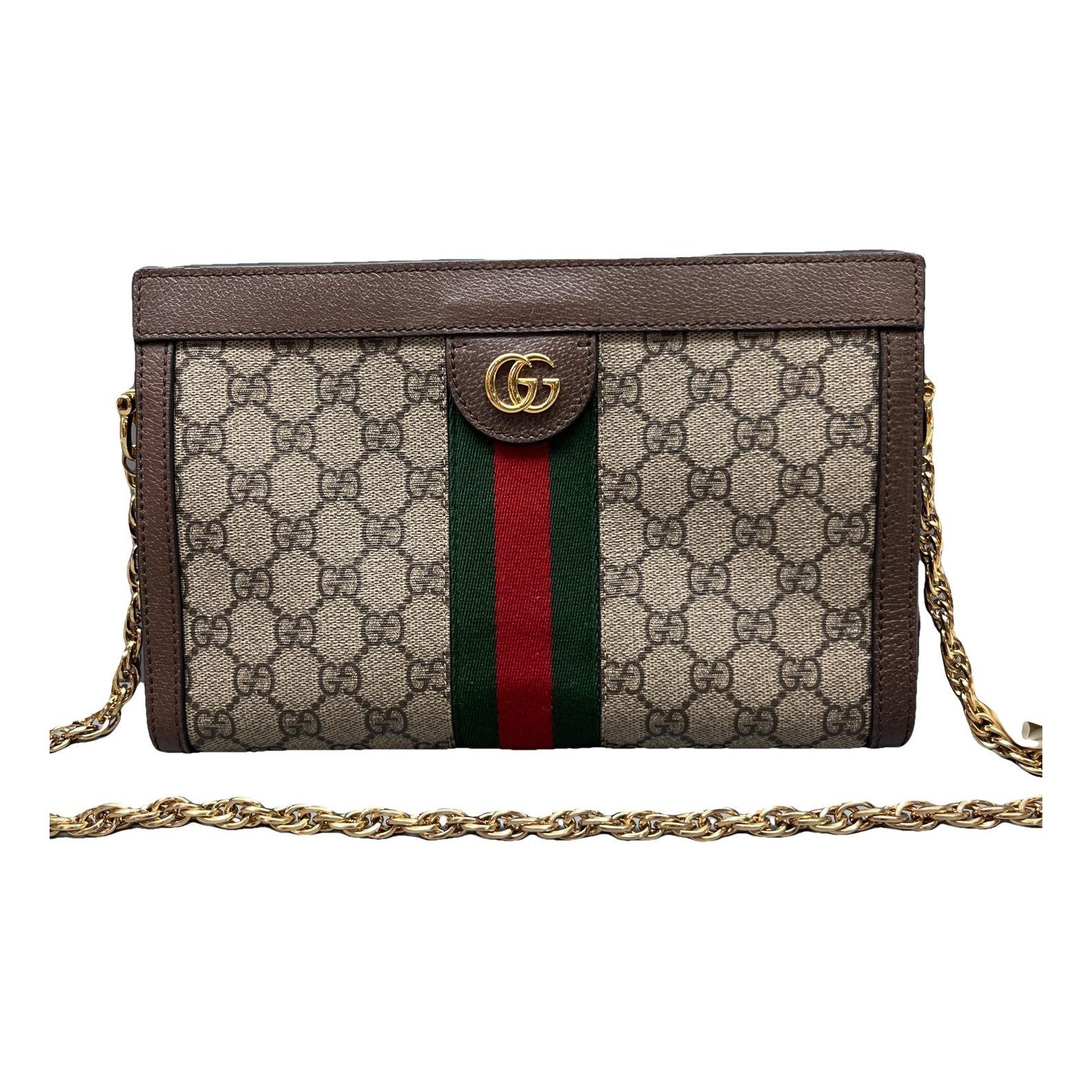 Ophidia Chain leather handbag