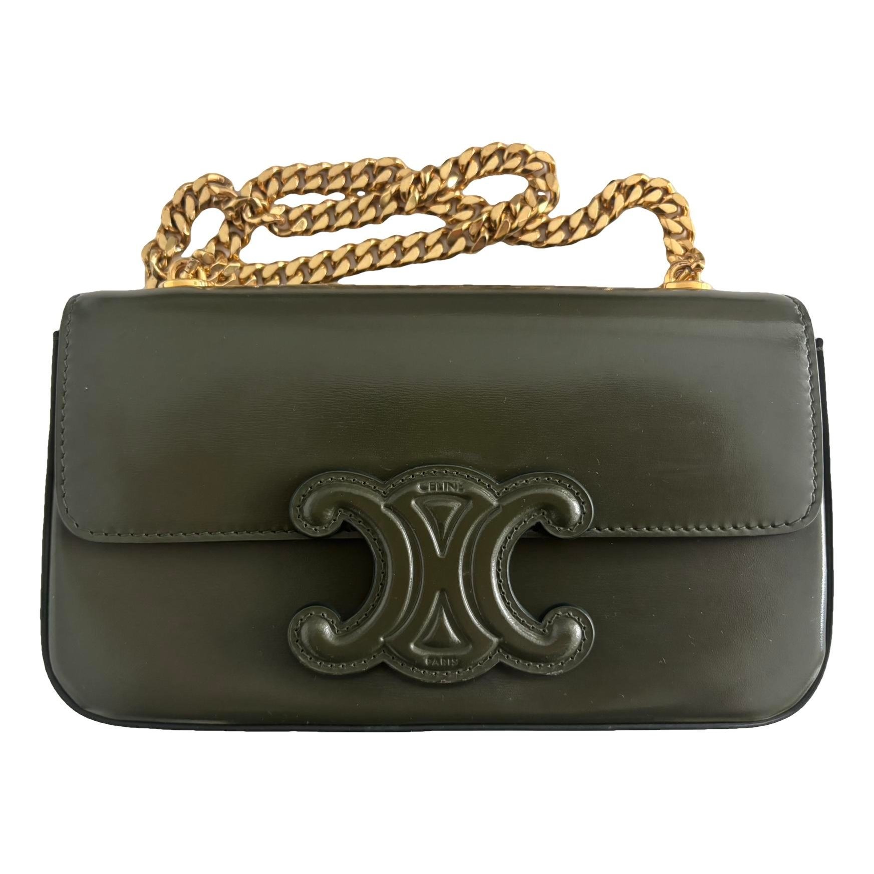 Triomphe leather handbag