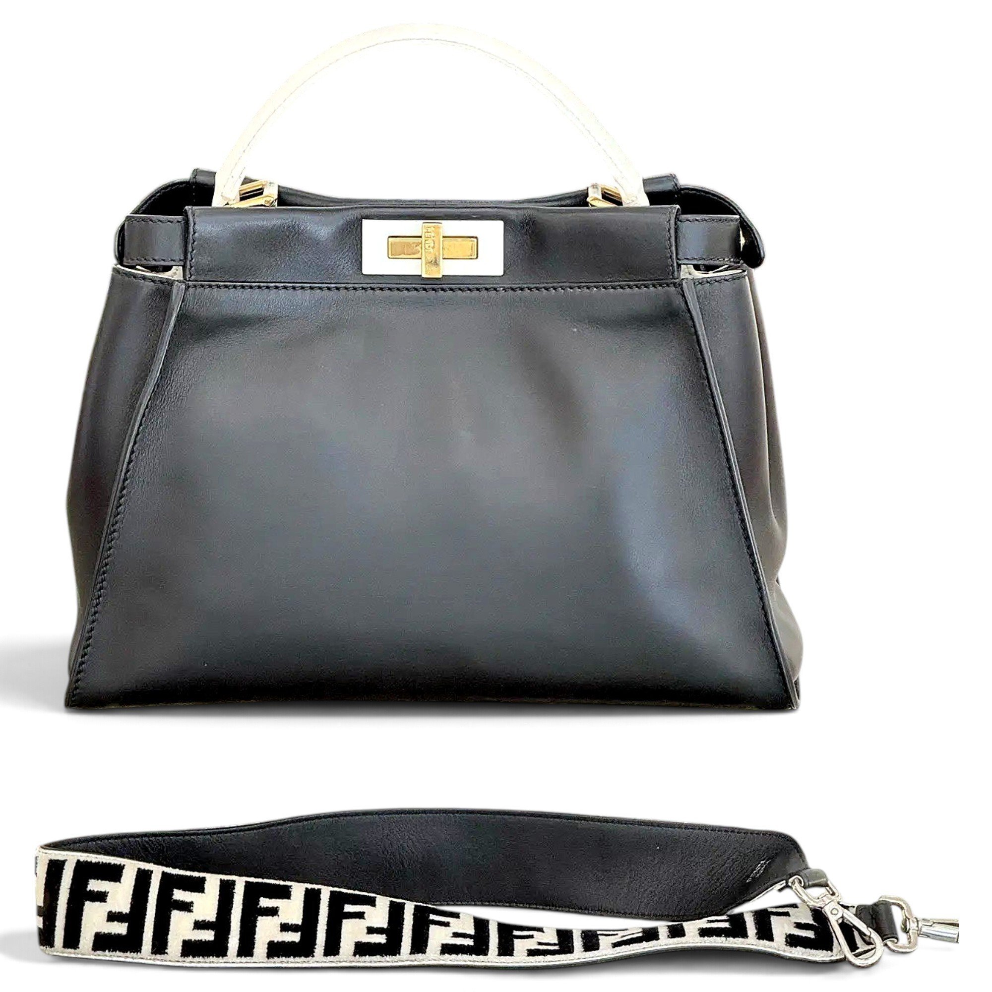 Peekaboo leather handbag
