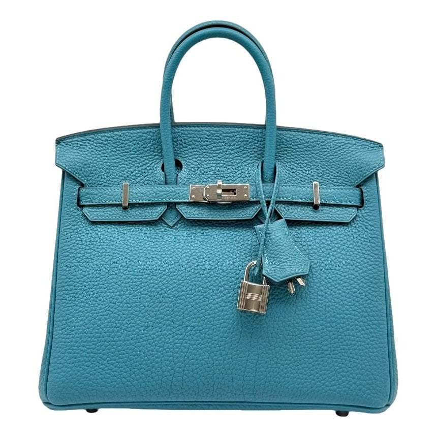 Hermes Birkin 25 Handbag Togo Leather 1984