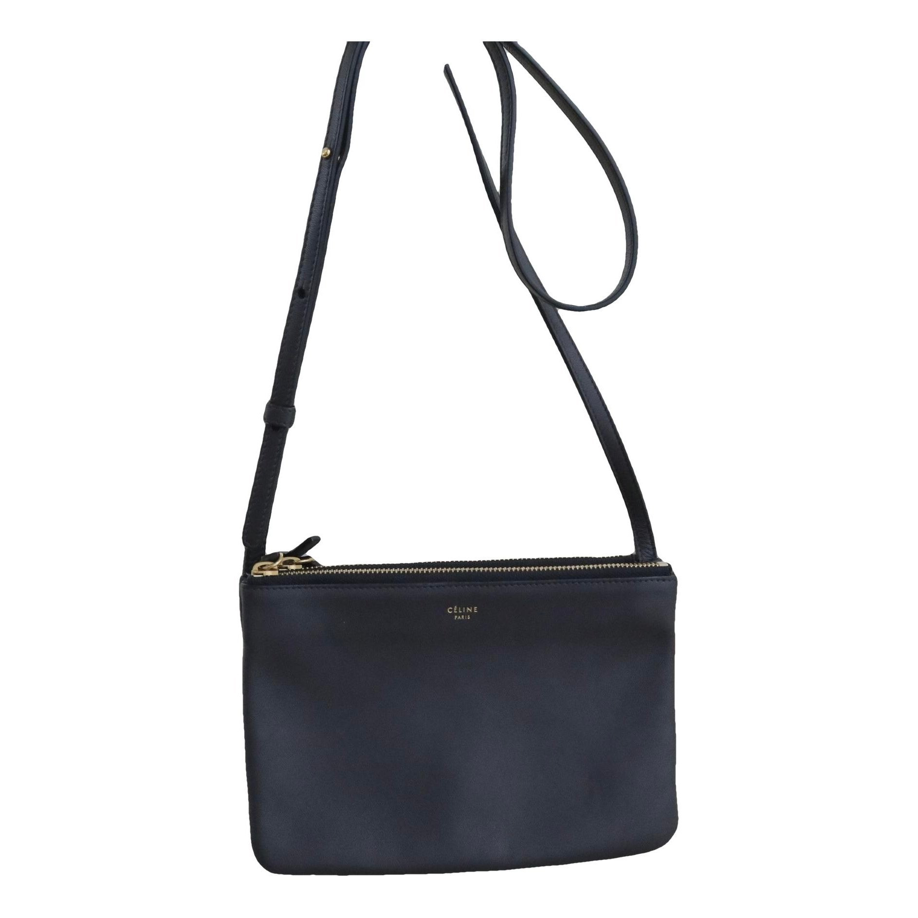 Trio leather crossbody bag