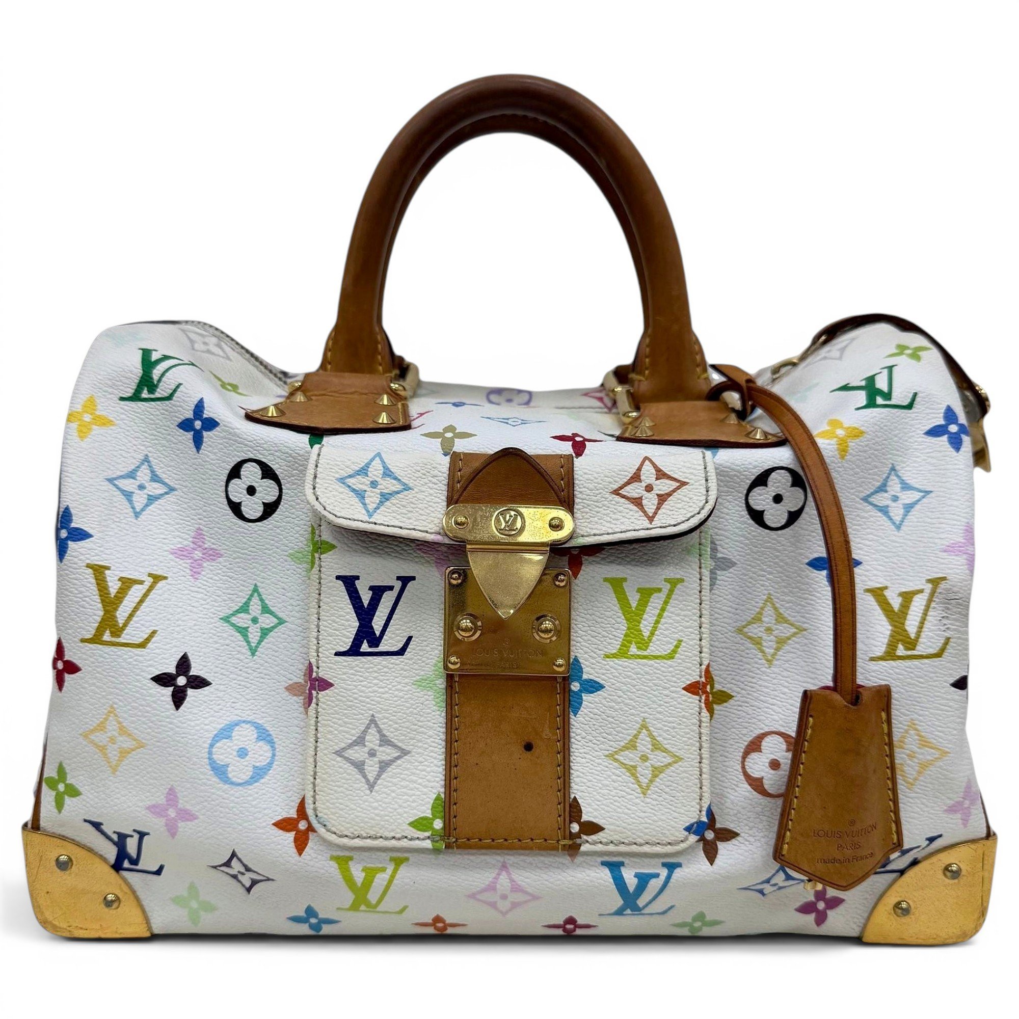 Speedy leather handbag