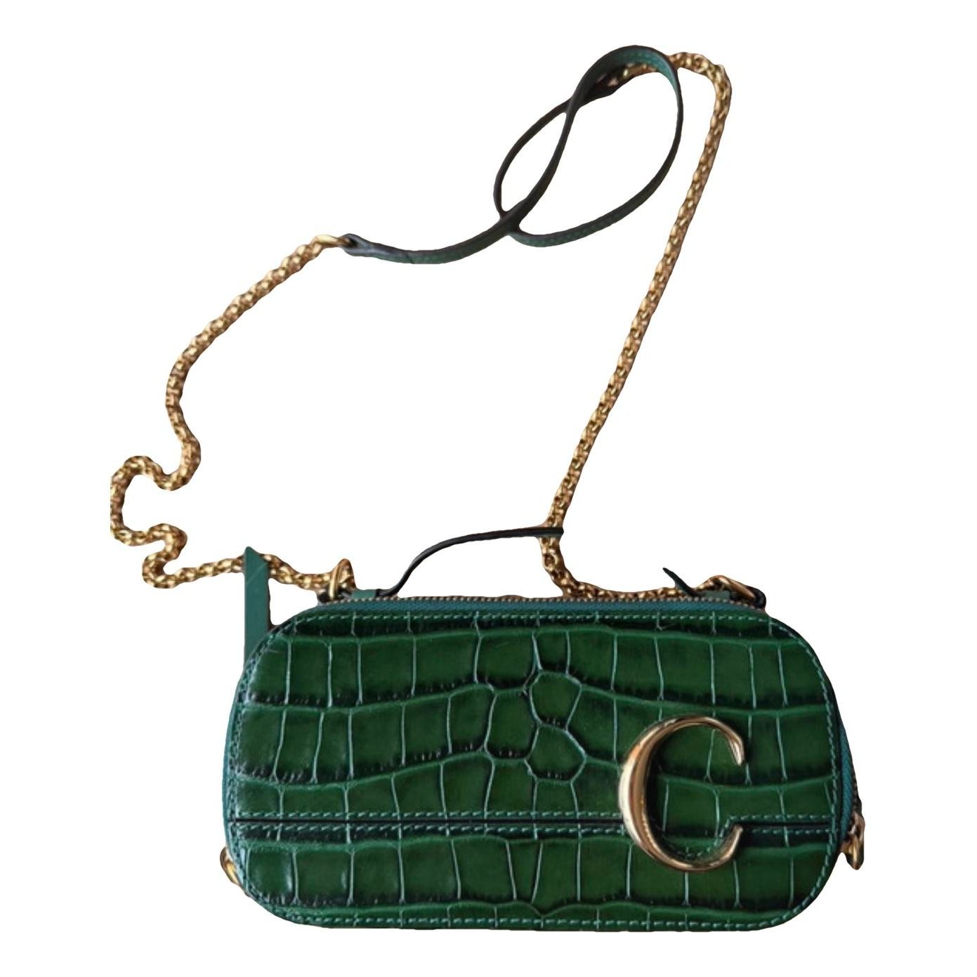 C leather crossbody bag