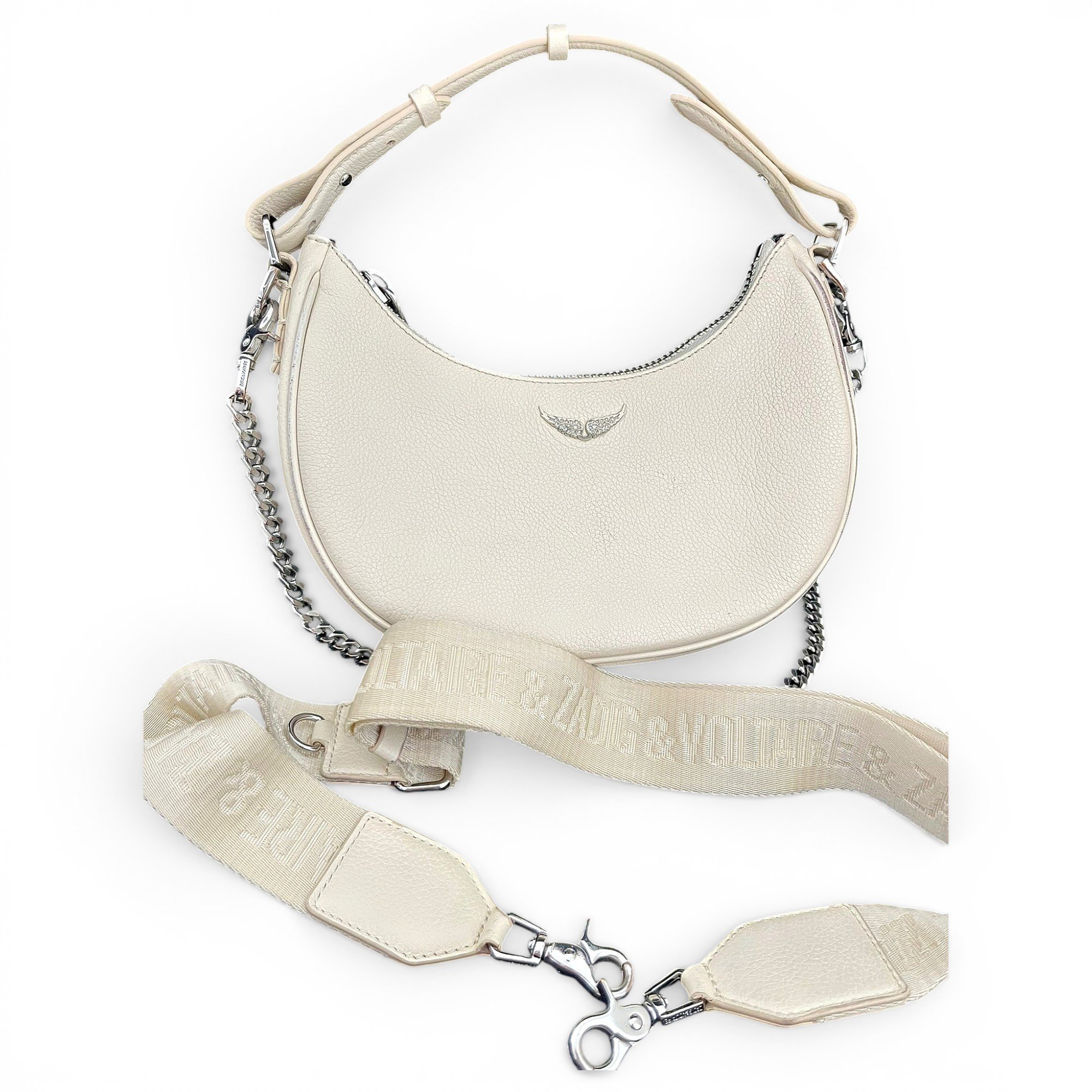 Rock leather crossbody bag