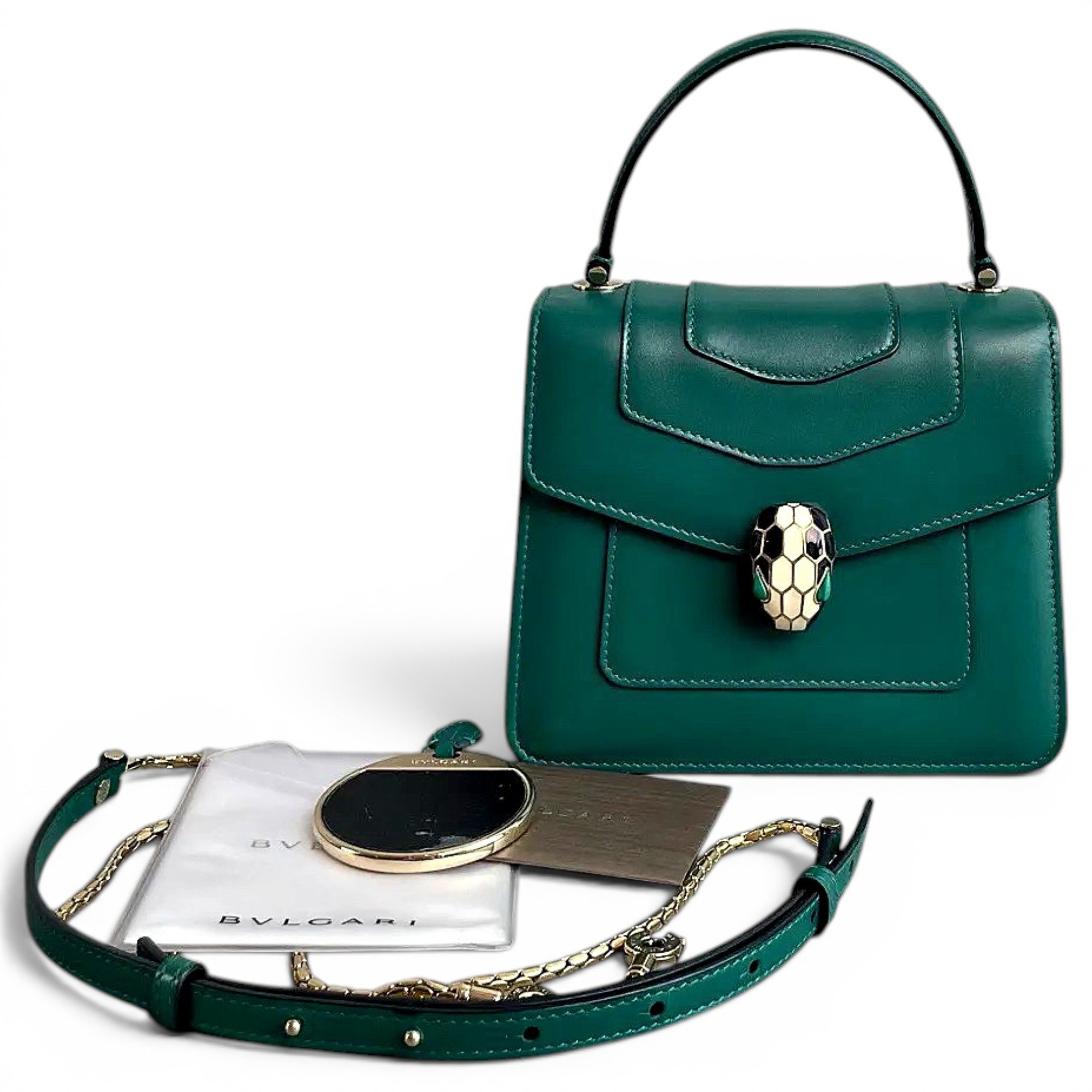 Serpenti leather crossbody bag