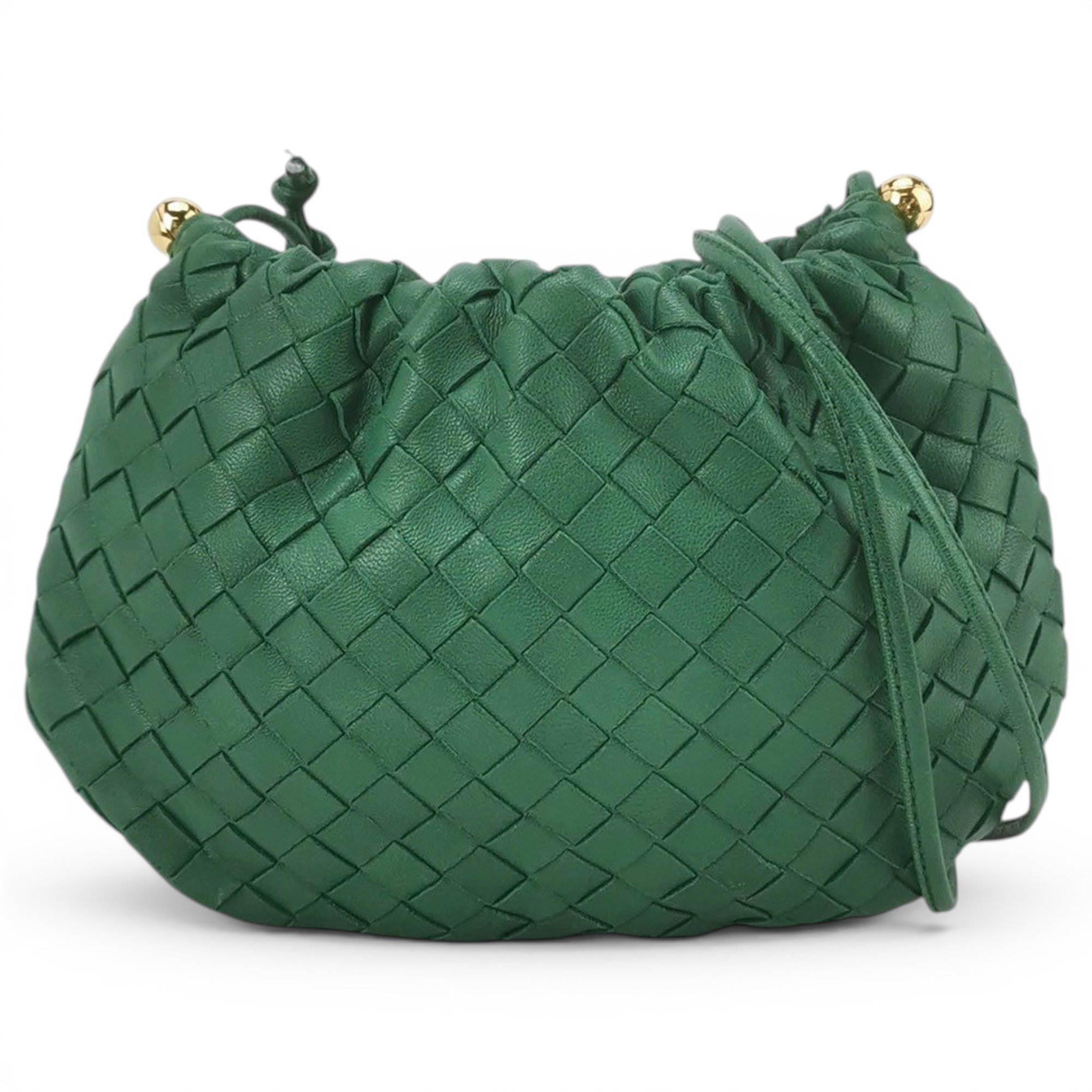 Bulb leather handbag