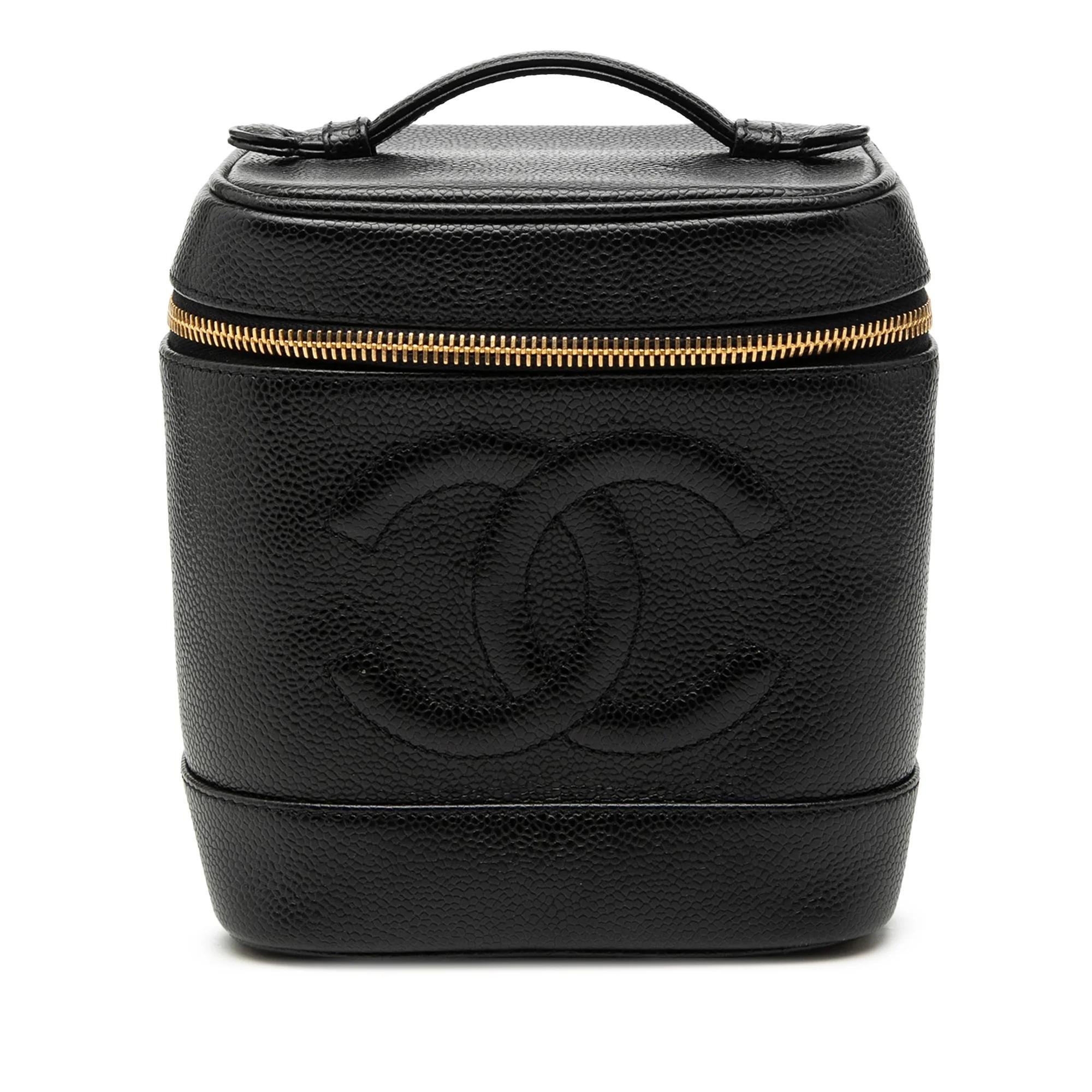 Leather vanity case