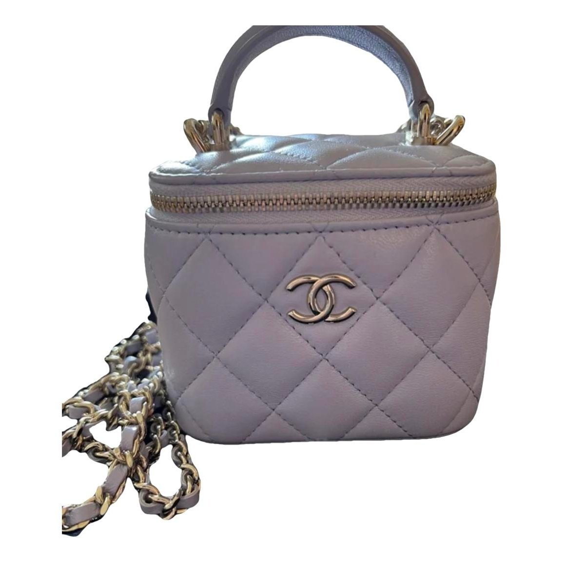Trendy CC Vanity leather handbag