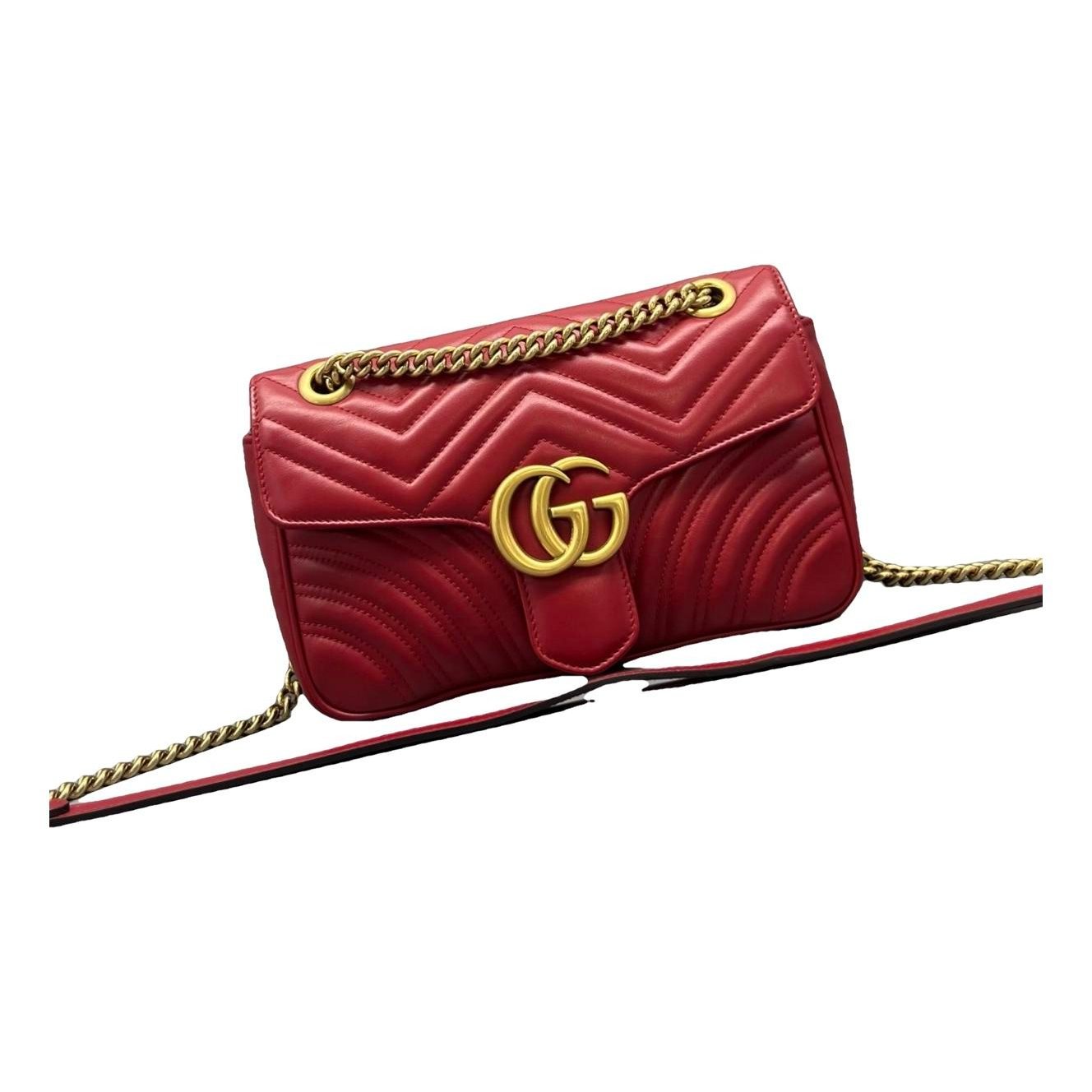 GG Marmont Flap leather handbag