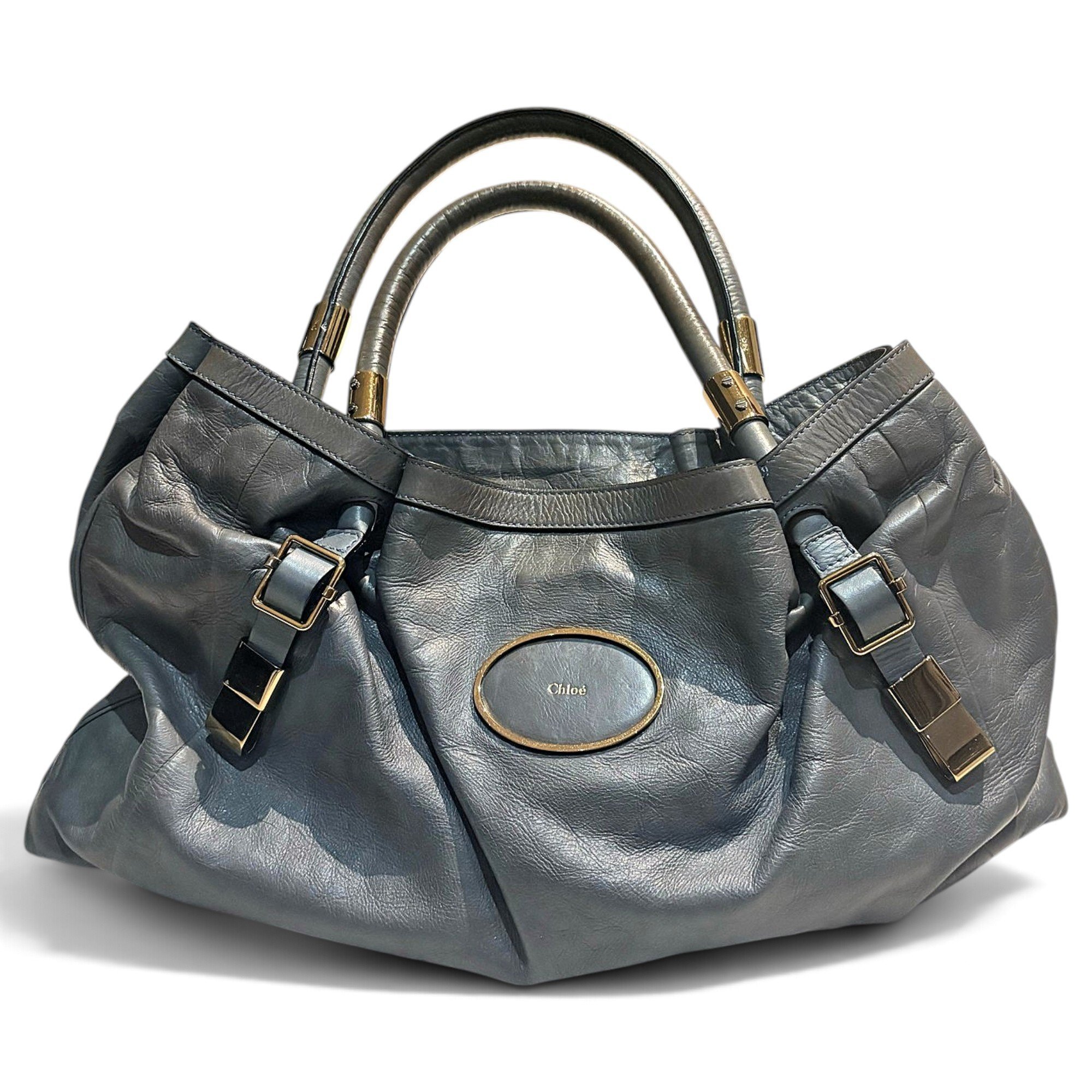 Leather tote