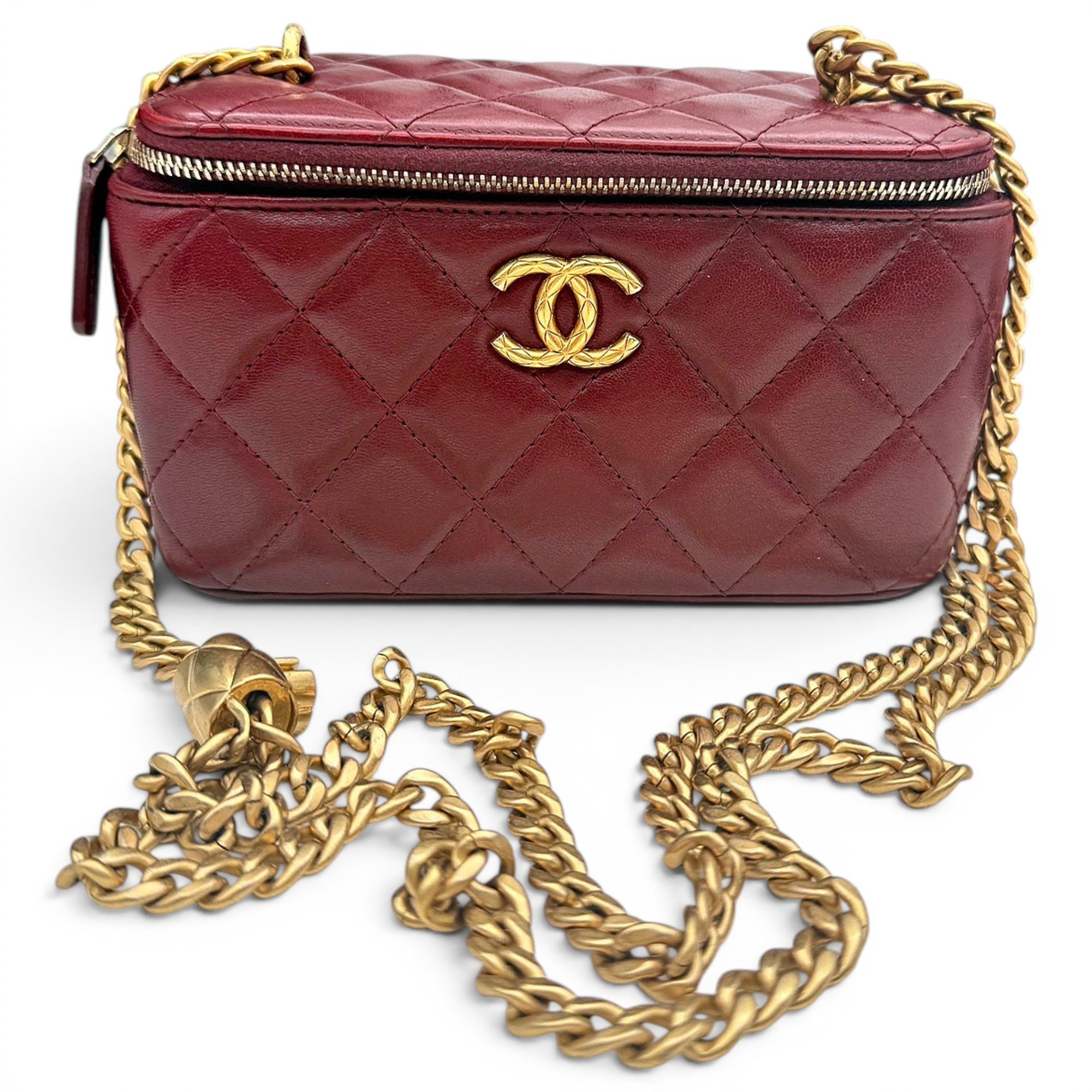 Trendy CC Vanity leather handbag