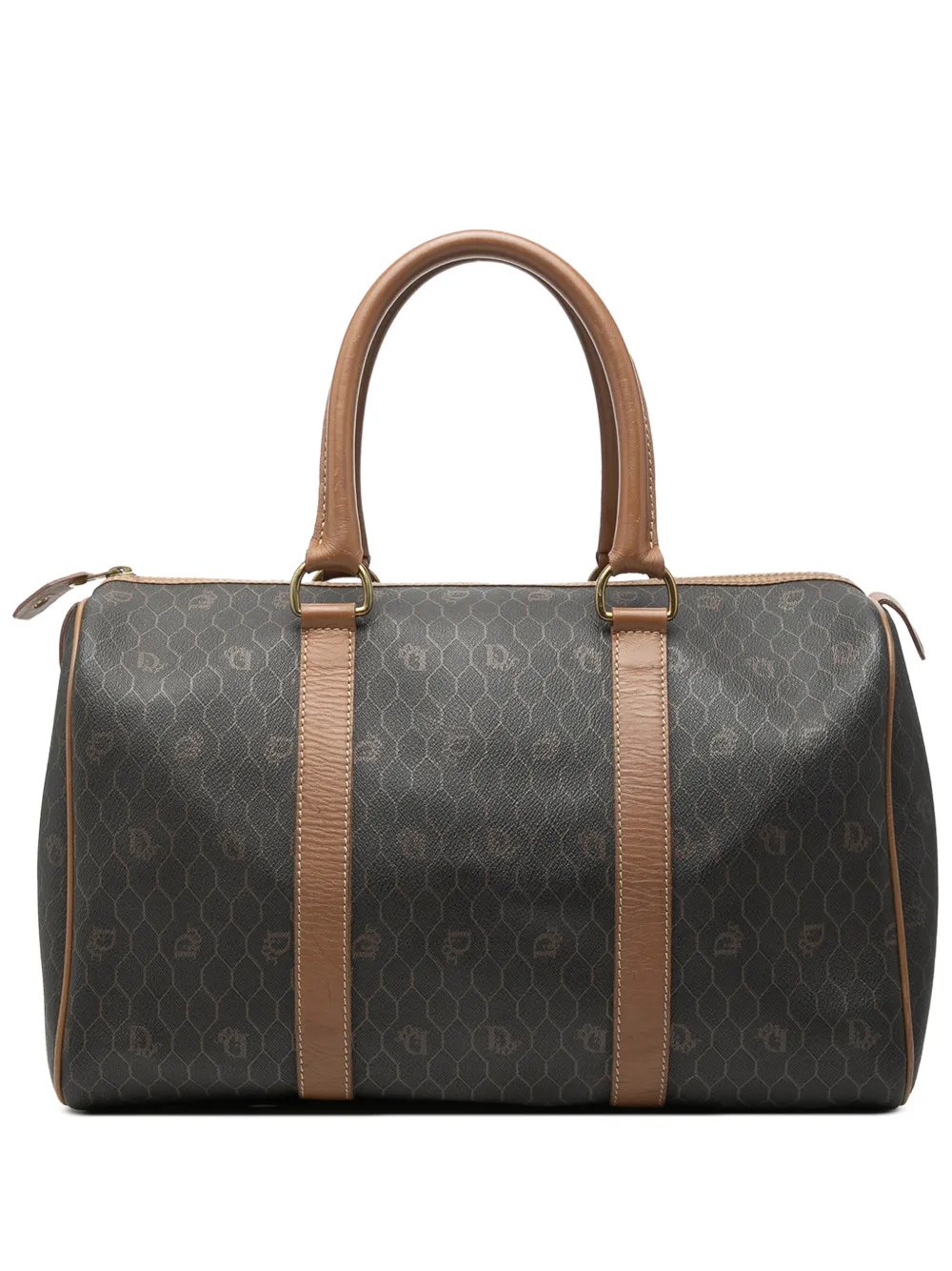 20th Century Honeycomb Coated Canvas boston bag
