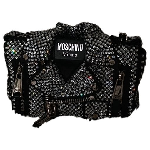 Biker leather handbag
