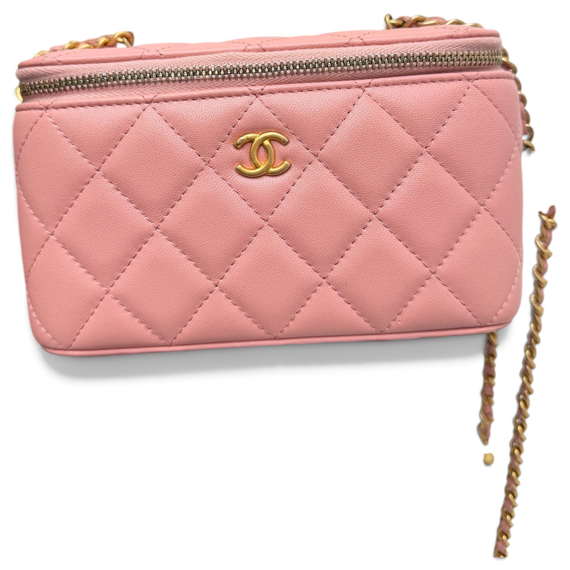 Trendy CC Vanity leather handbag