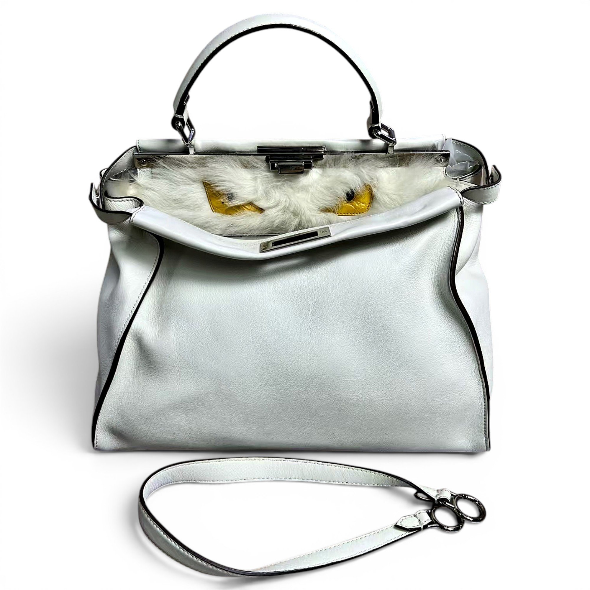 Peekaboo leather handbag
