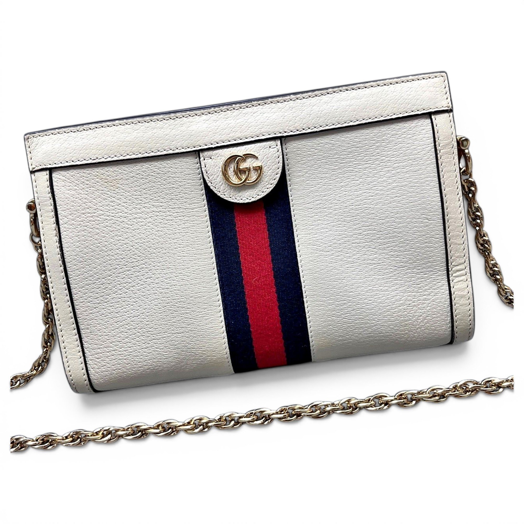 Ophidia Chain leather handbag