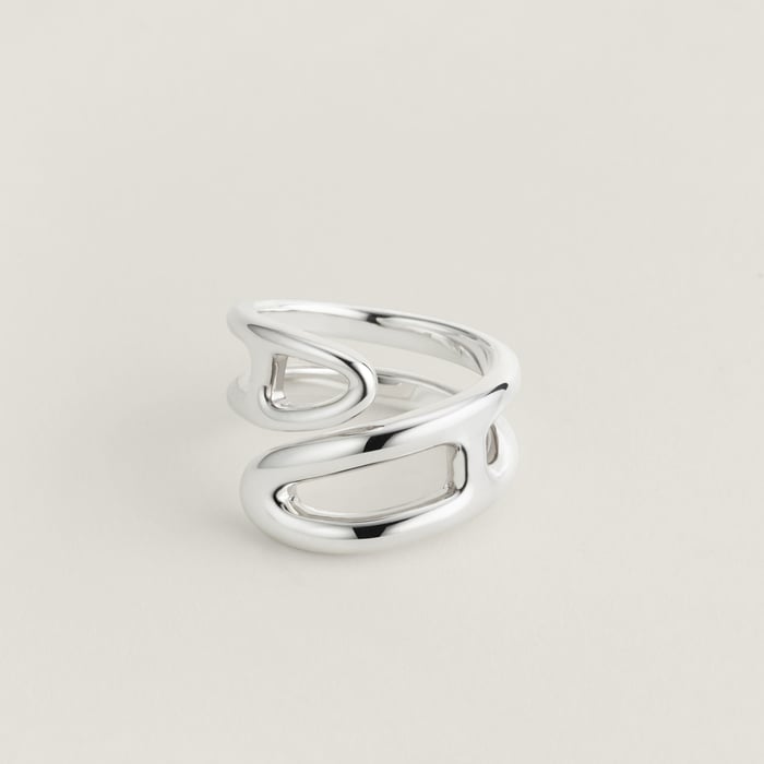 Sans Coloris Chaine d'Ancre Punk Ring, Small Model