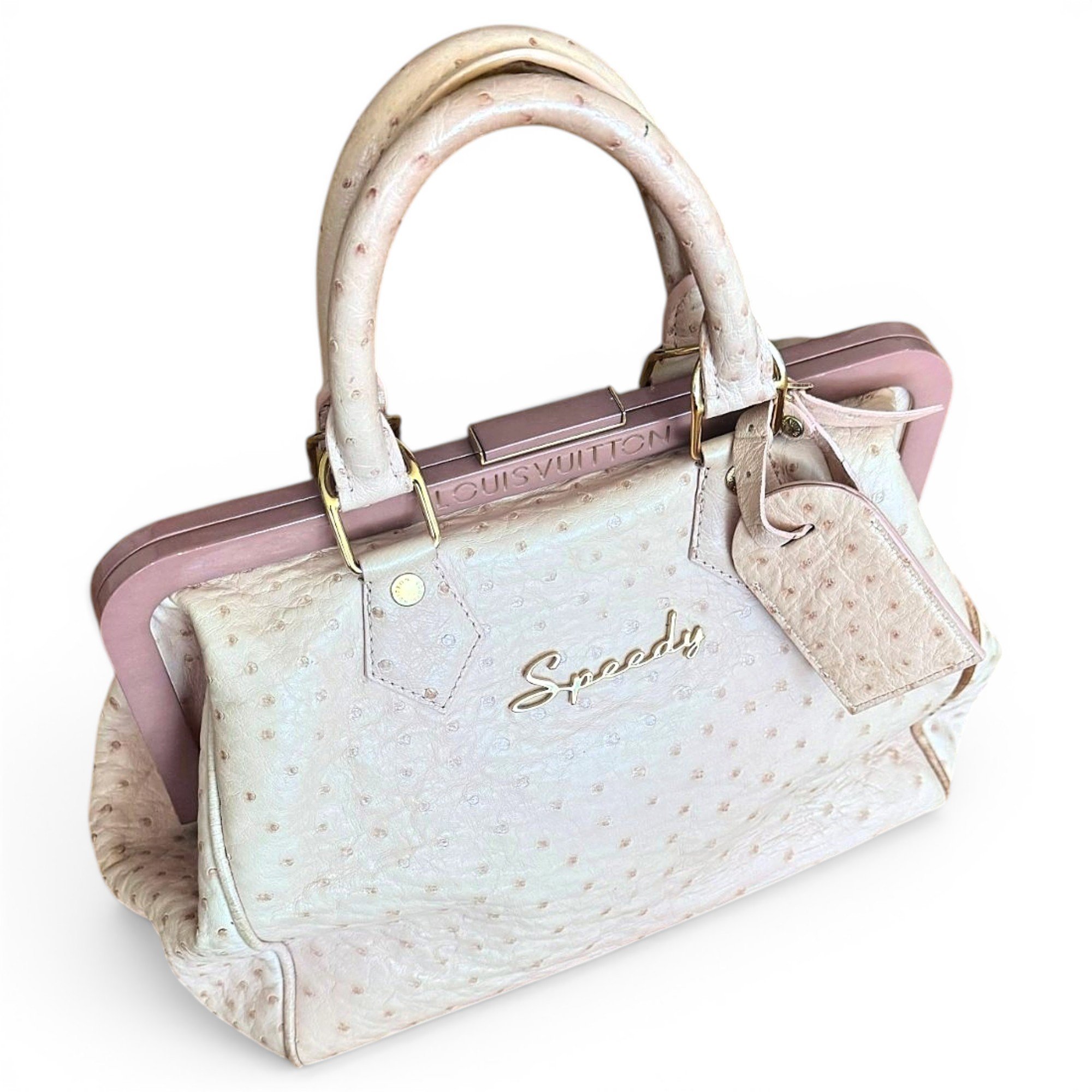 Speedy leather bowling bag