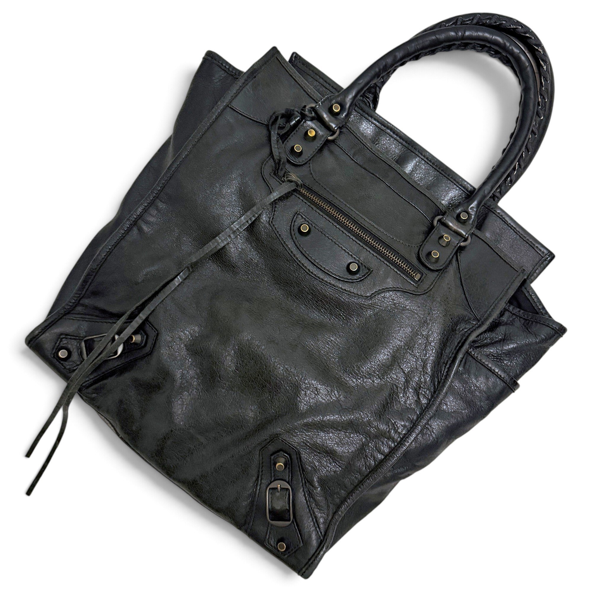 Leather tote