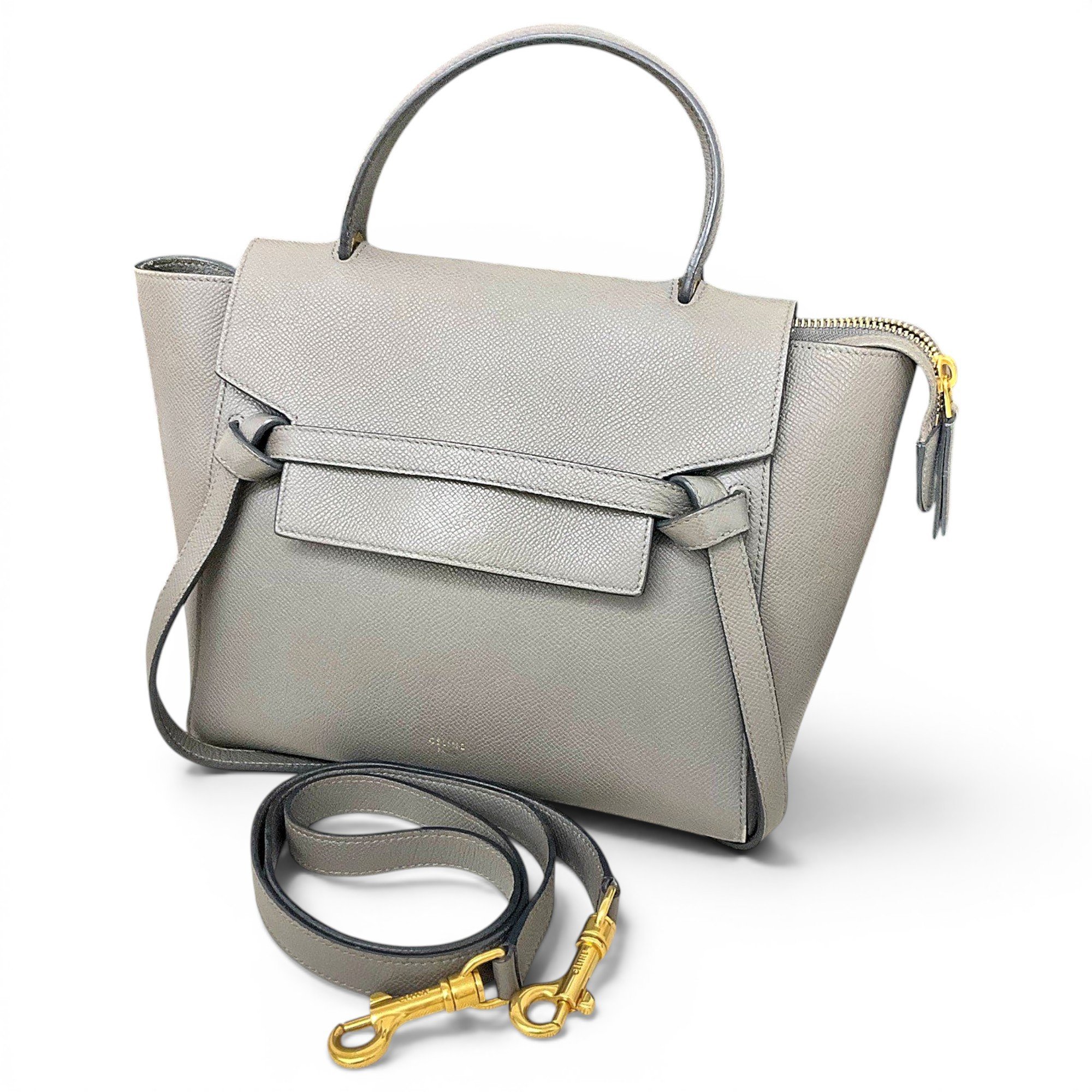 Belt leather handbag