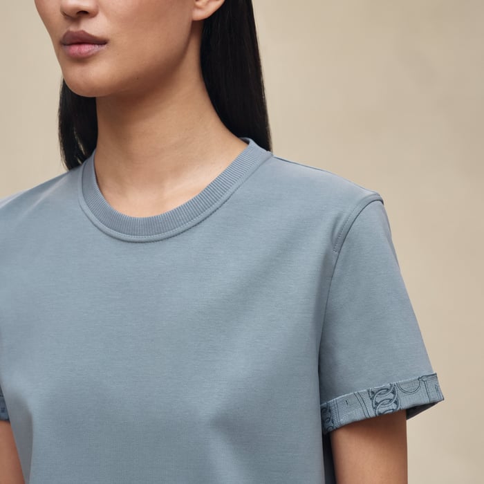 Bleu Adriatique Straight T-shirt