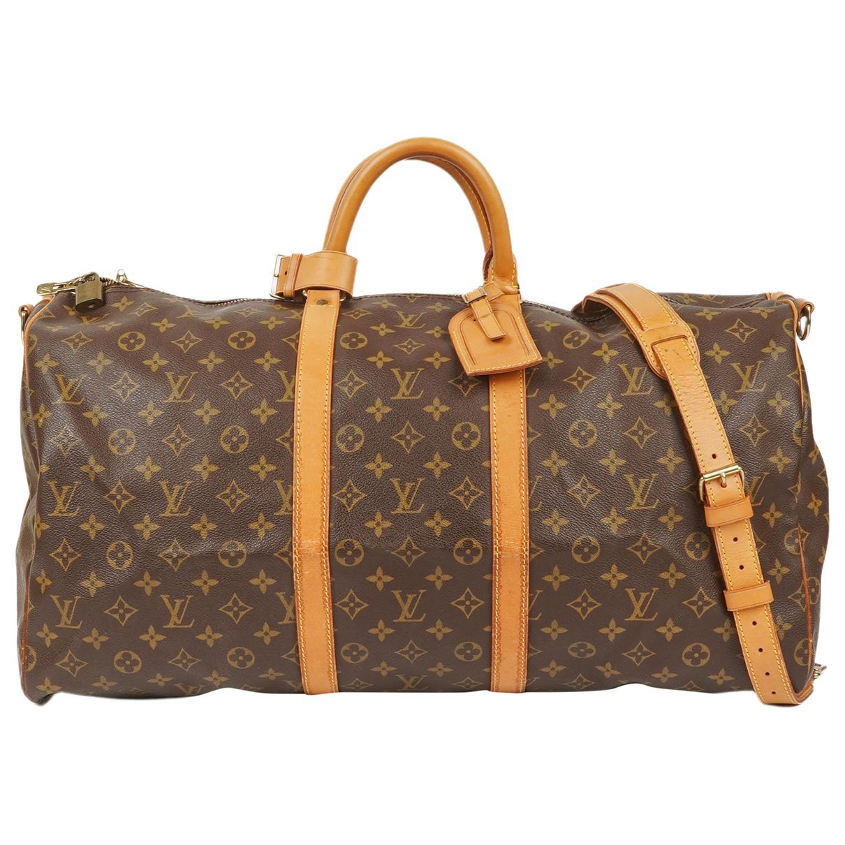 Louis Vuitton Keepall cloth travel bag