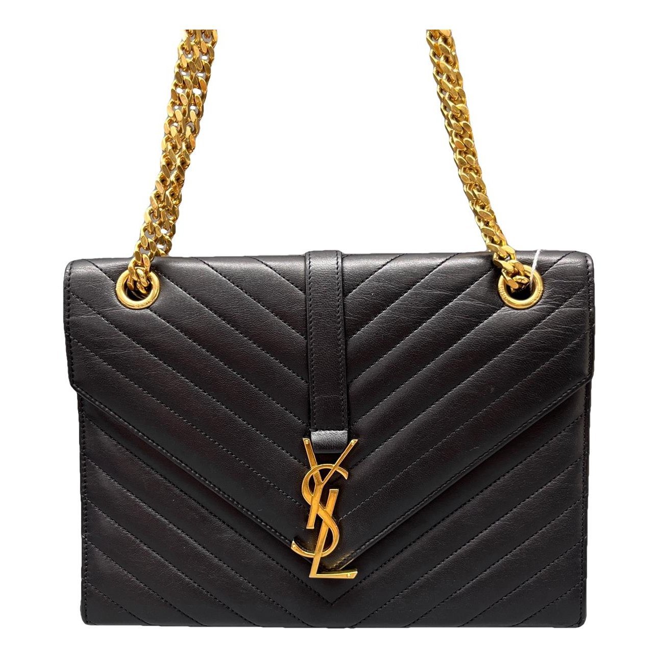 Envelope leather handbag