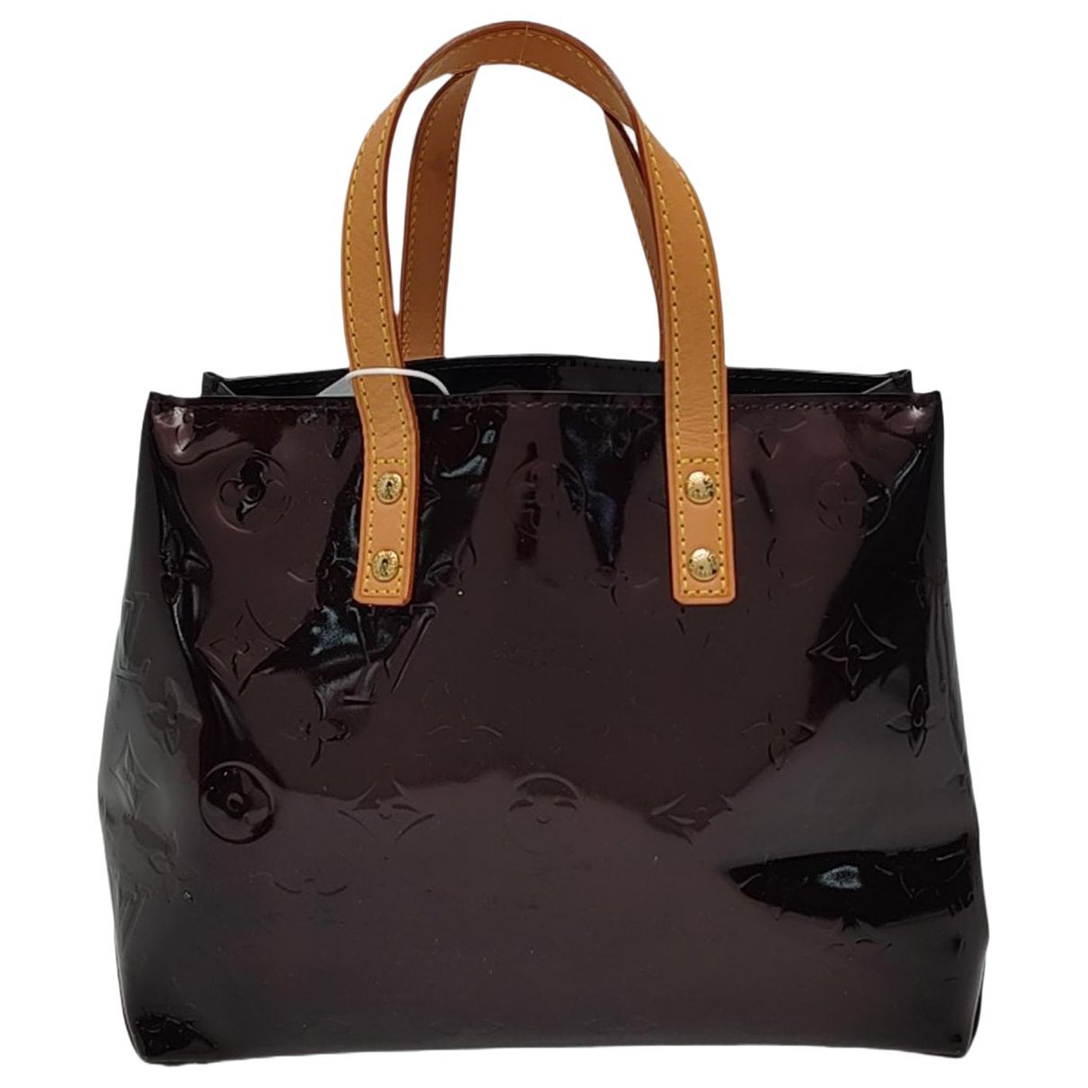 Reade patent leather handbag