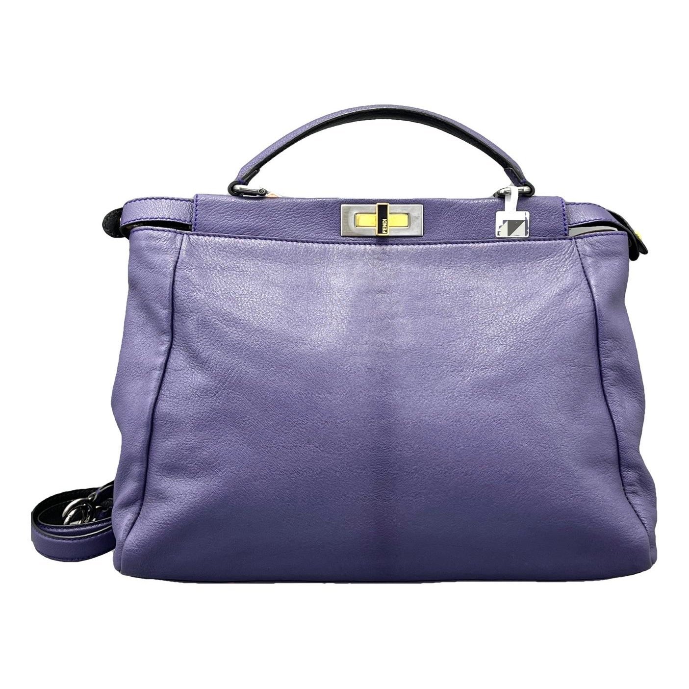 Peekaboo leather handbag