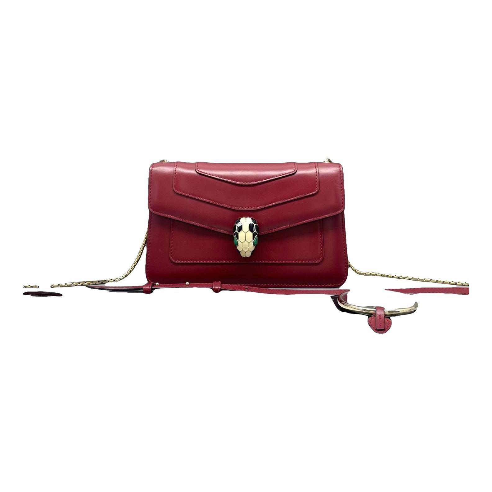 Serpenti leather handbag