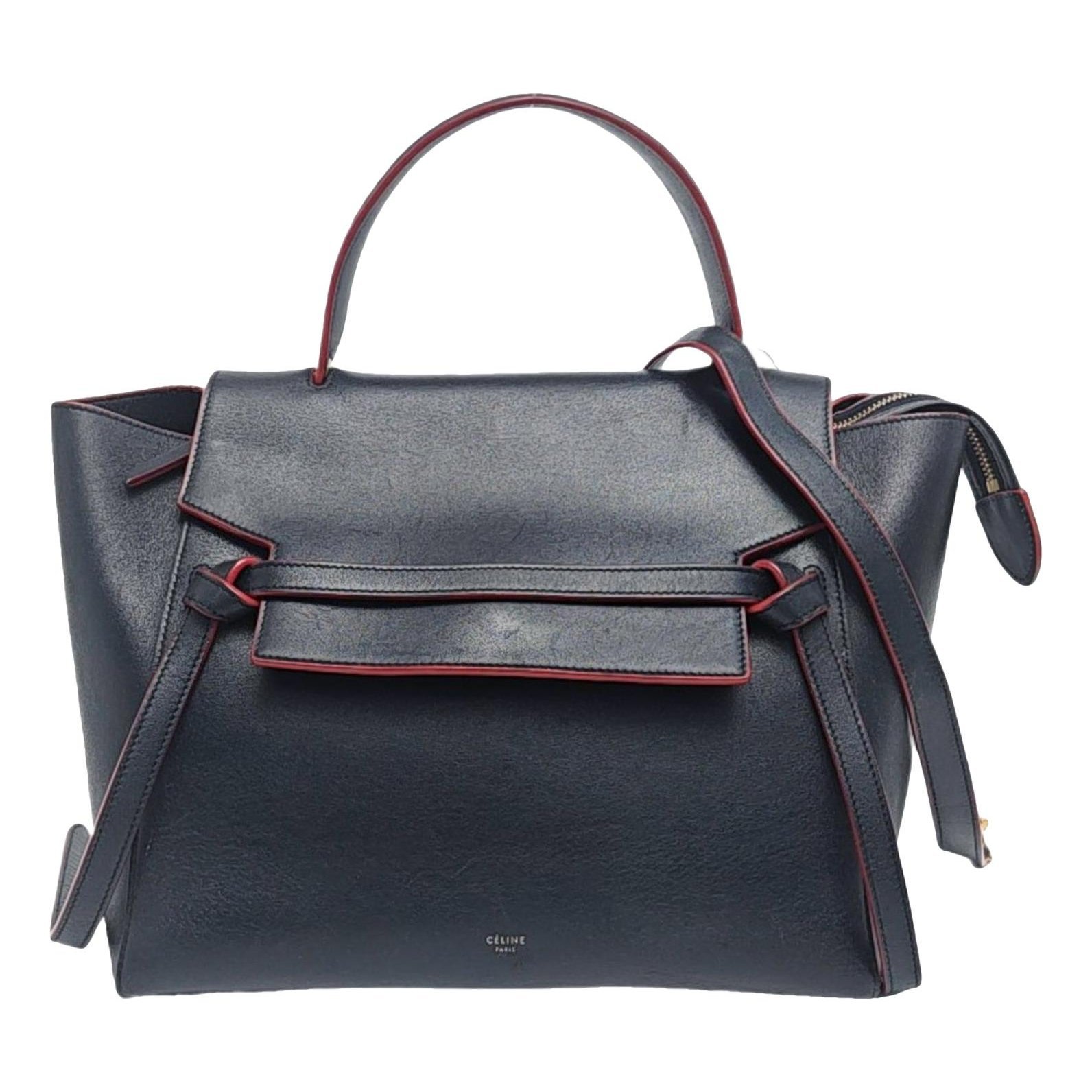 Belt leather handbag
