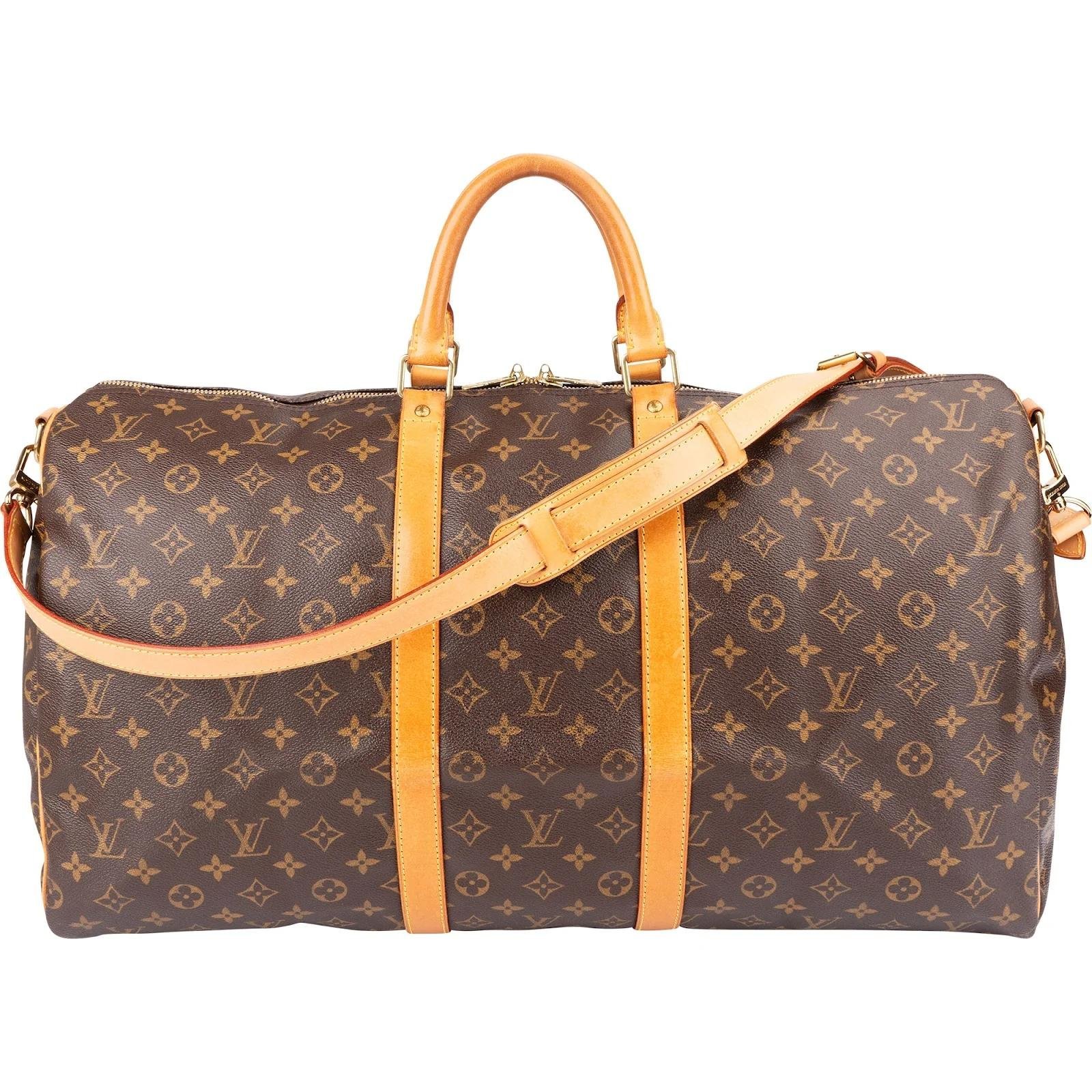 Keepall leather travel bag