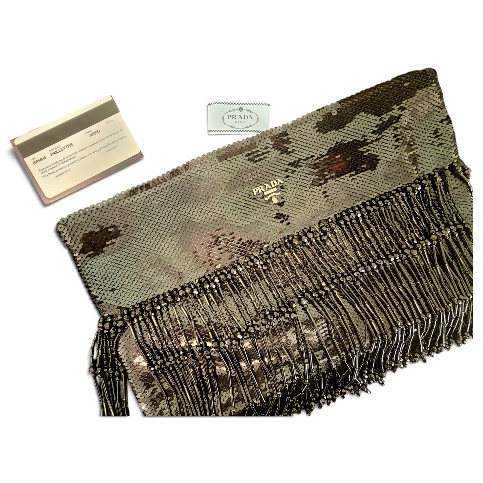 Glitter clutch bag