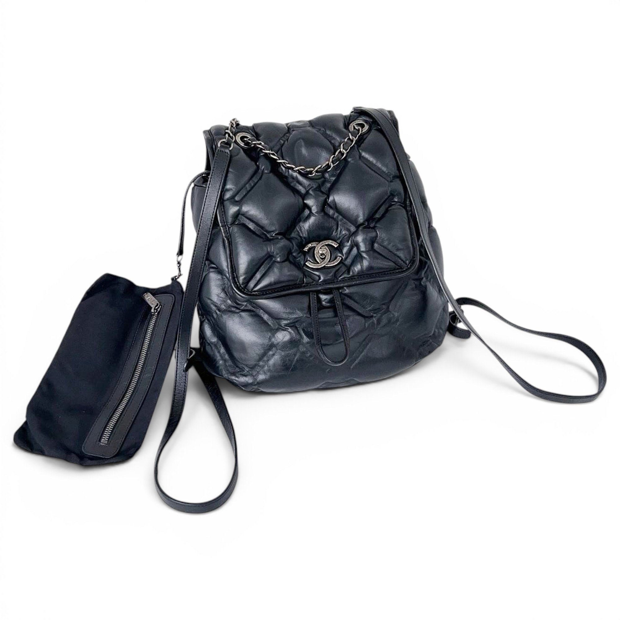 Leather backpack