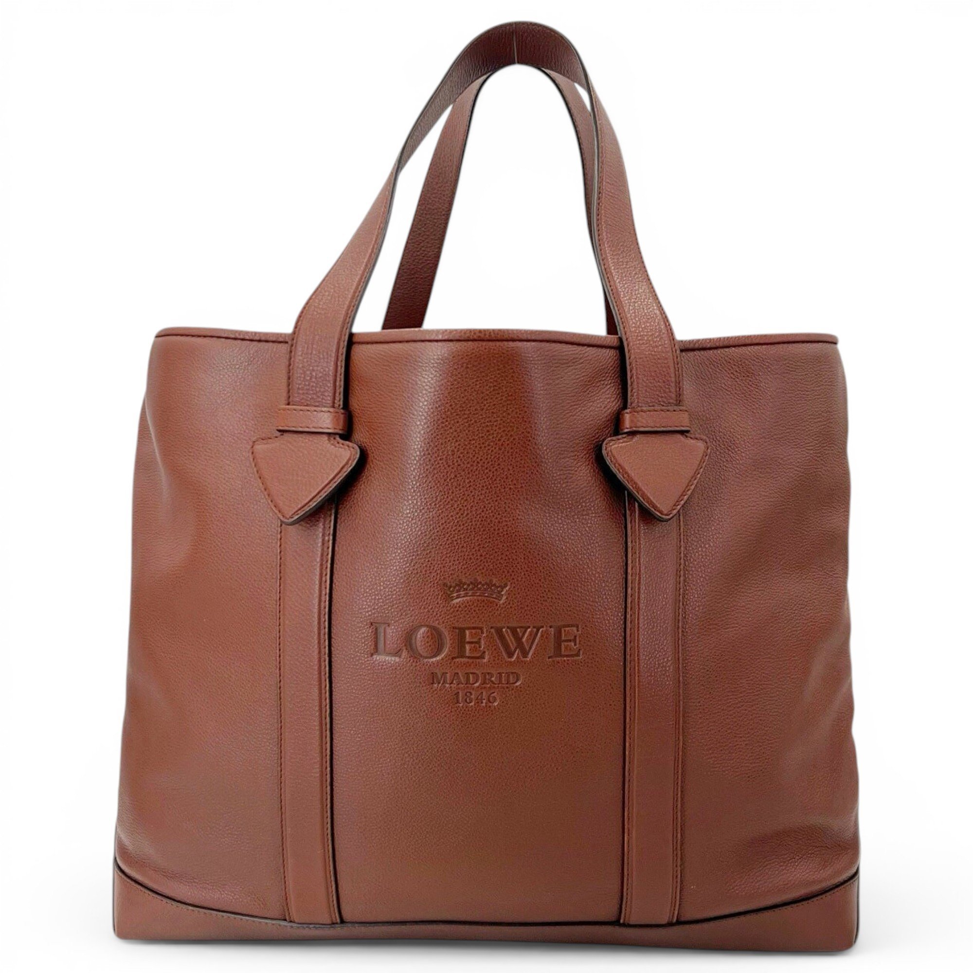 Loewe T Shopper leather tote