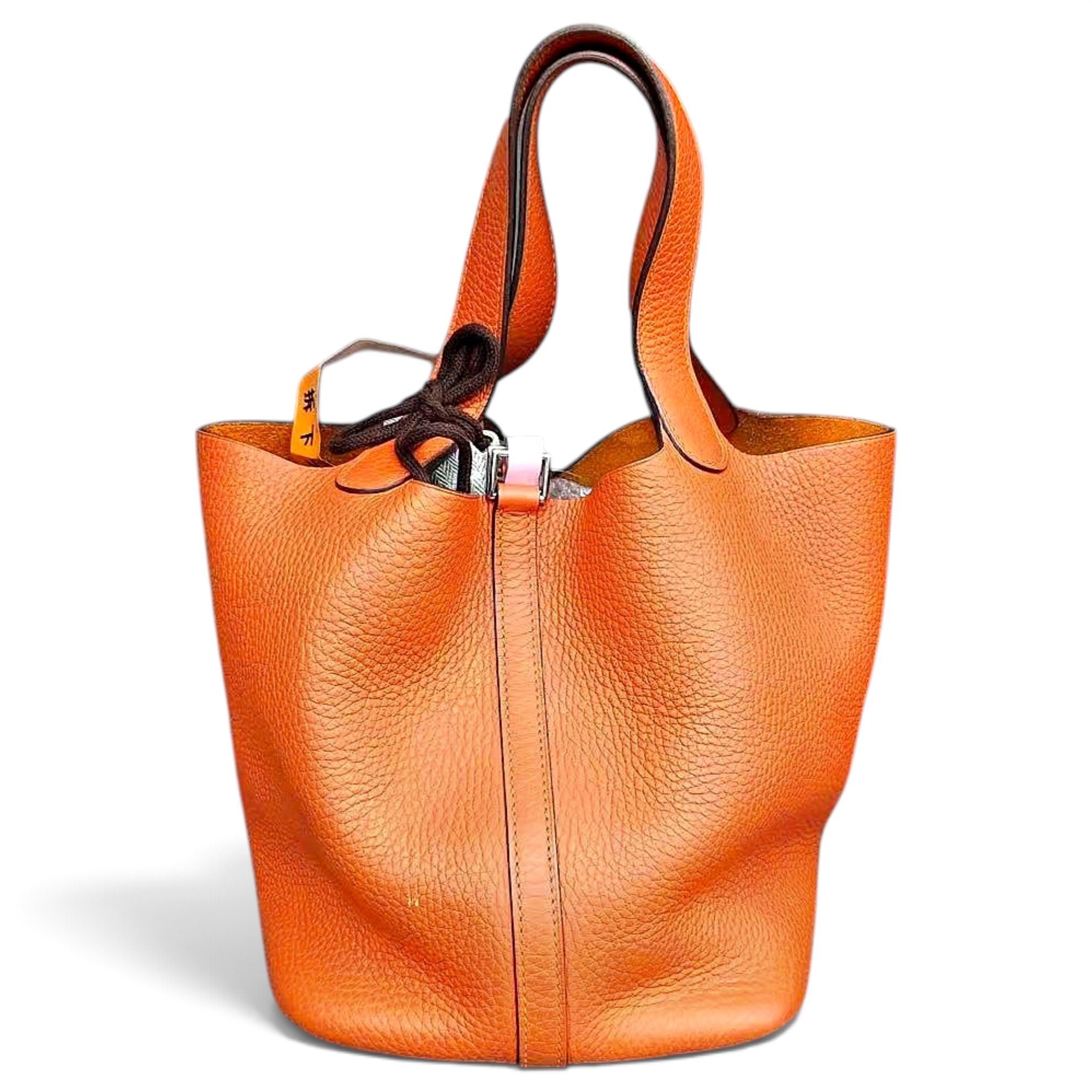 Picotin leather handbag
