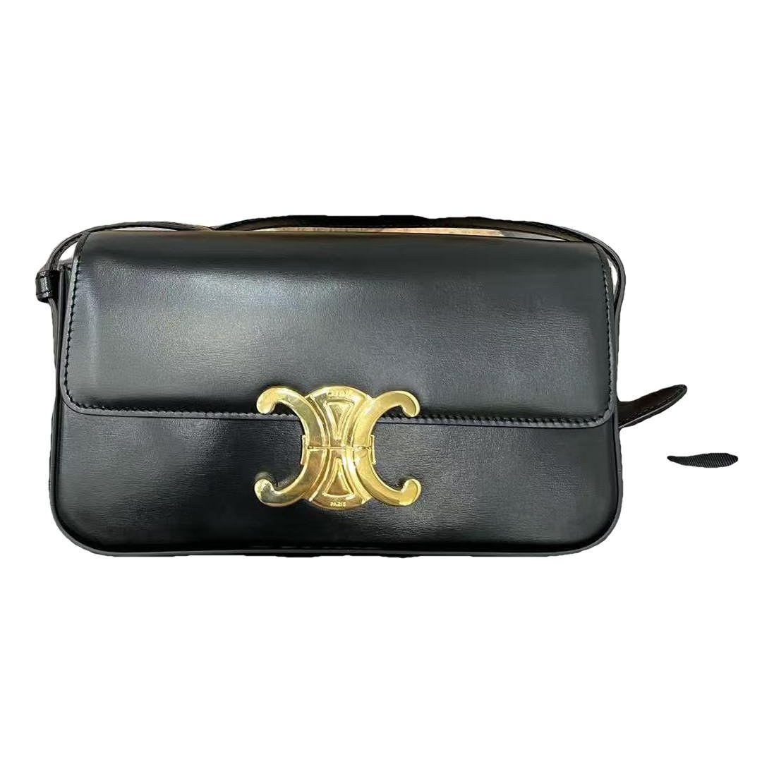 Triomphe leather handbag