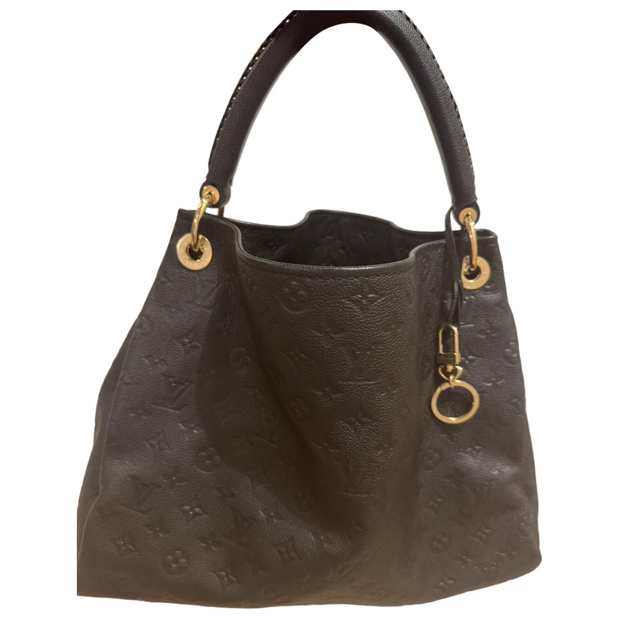 Artsy leather handbag