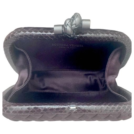 Pochette Knot silk clutch bag