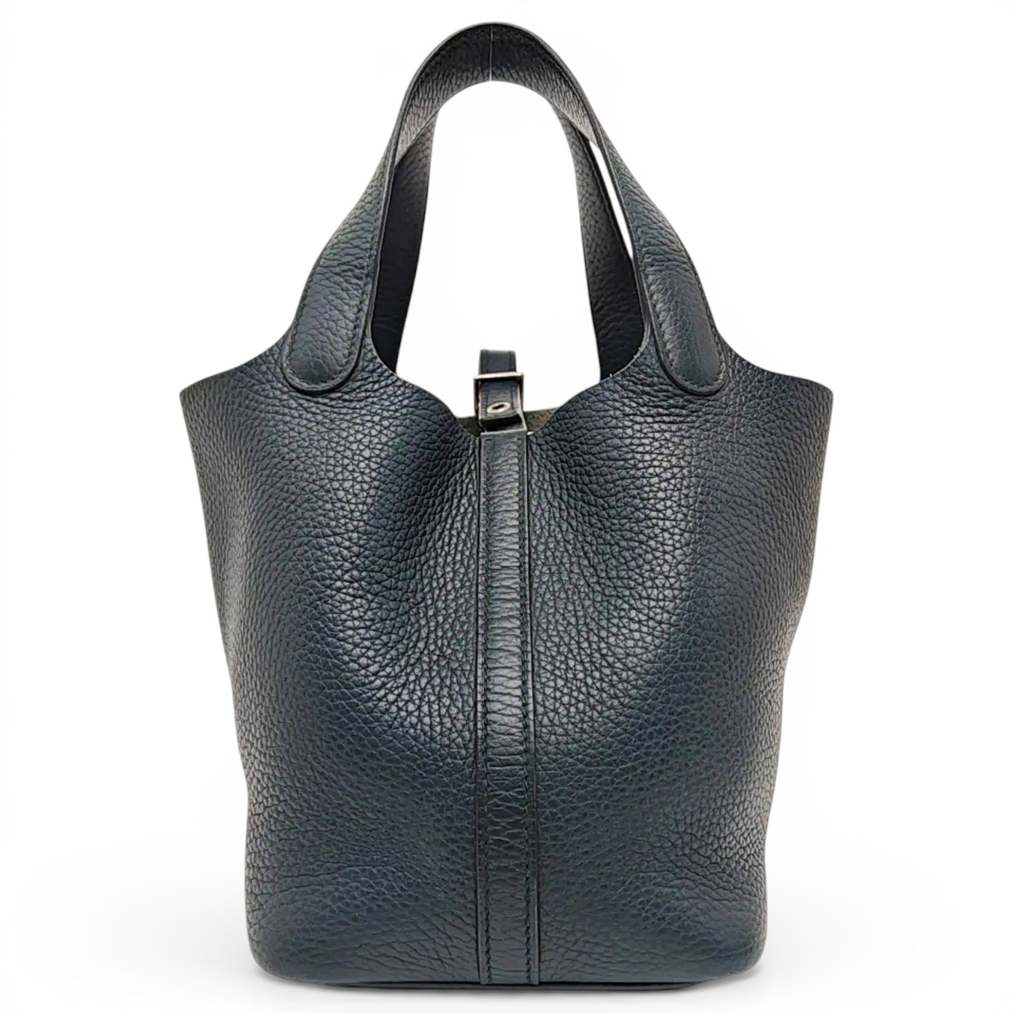 Hermes Picotin 18 Handbag Vert Maquis Clemence Leather 2018