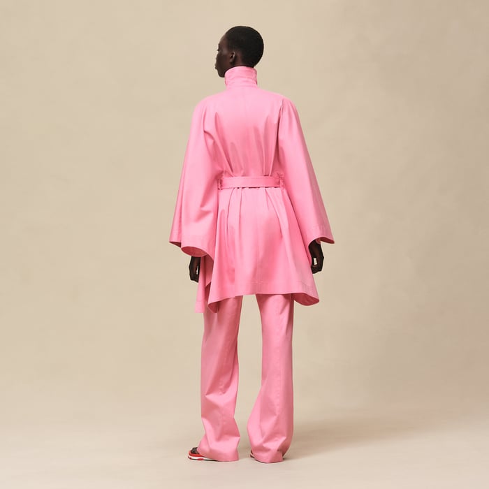 Rose Bonbon Cape Coat