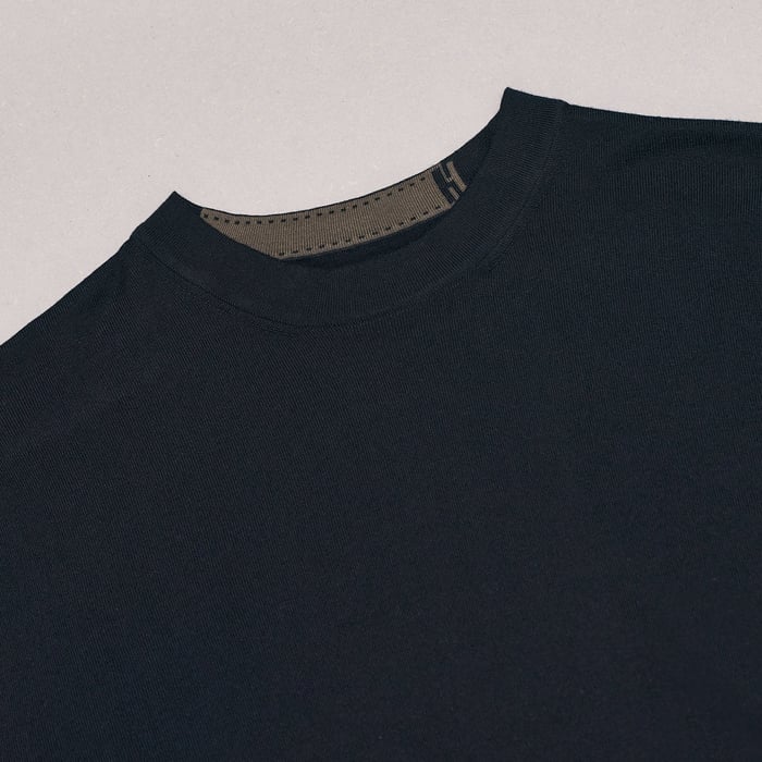 Marine "Detail H" Crewneck Sweater