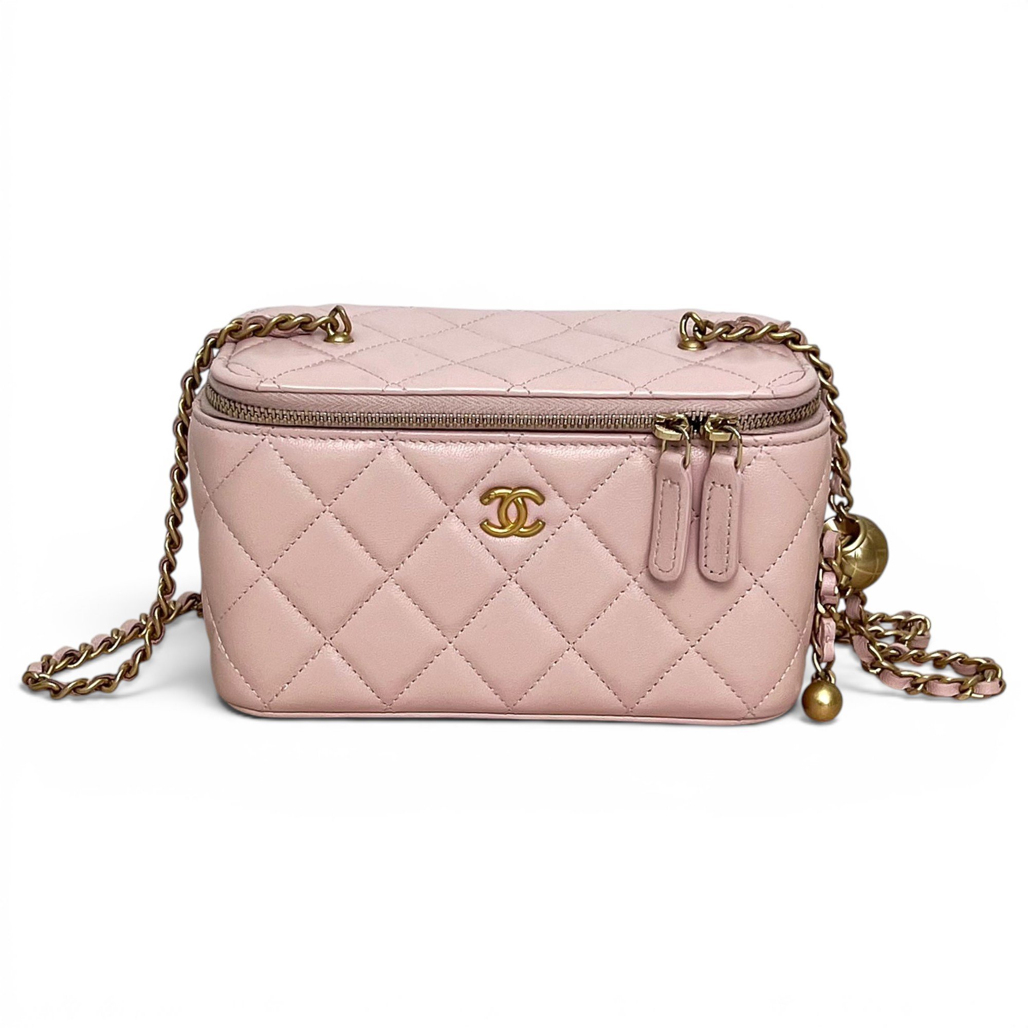 Trendy CC Vanity leather handbag
