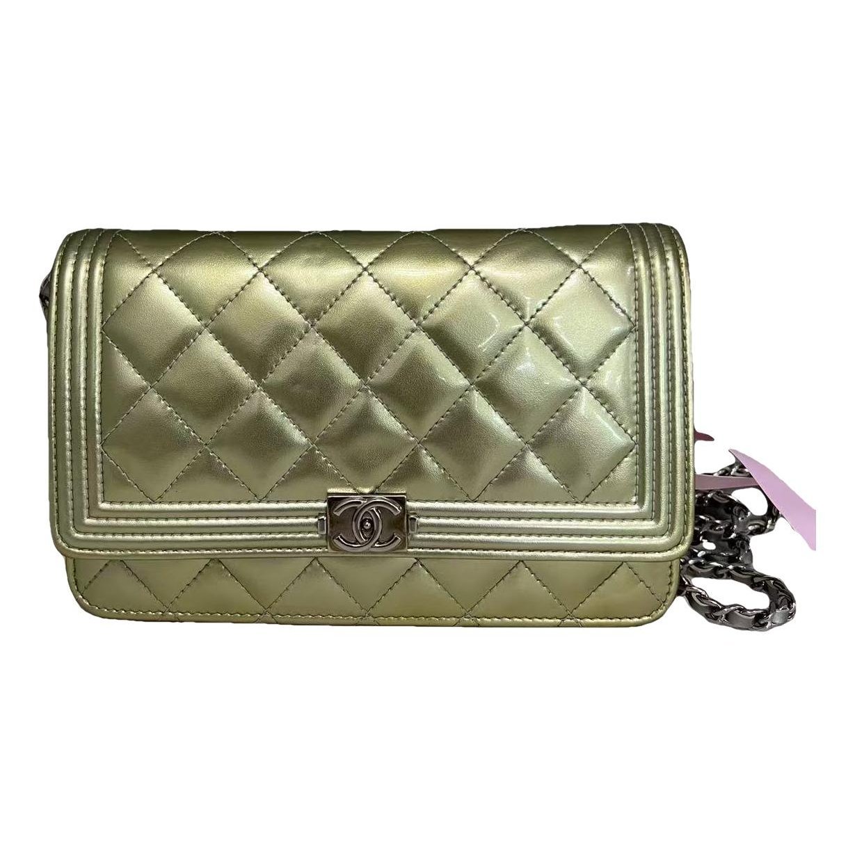 Patent leather handbag