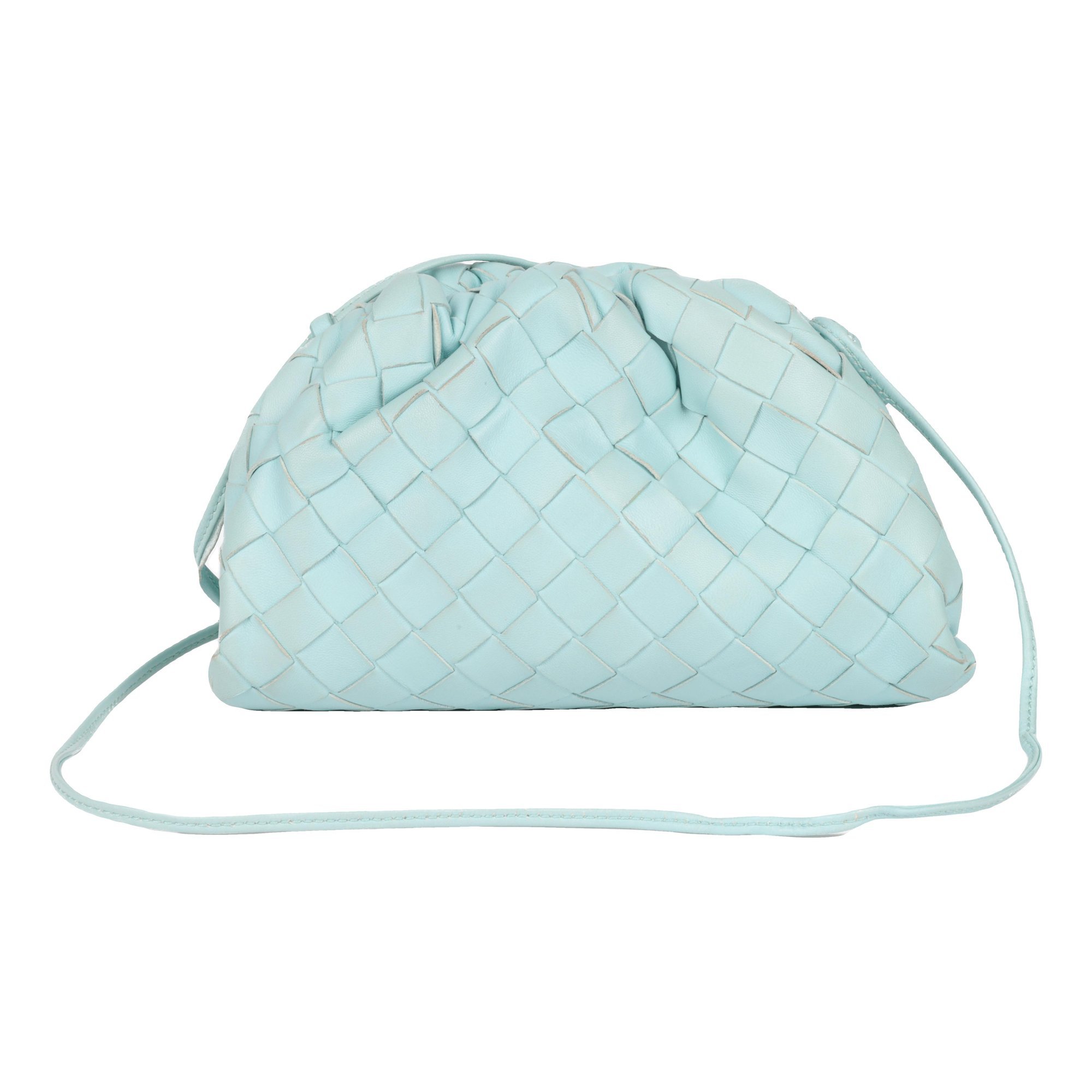 Pouch leather crossbody bag