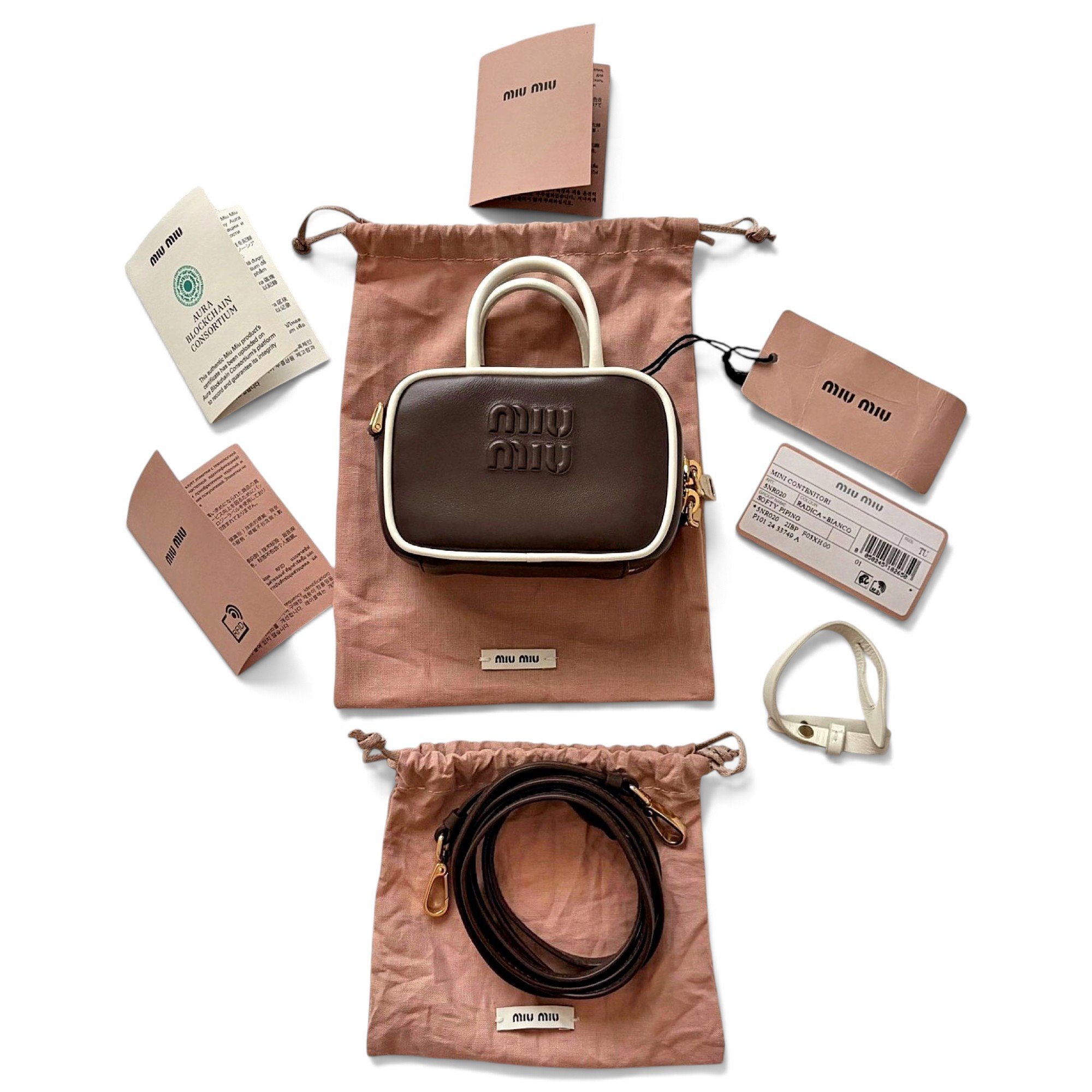 Miu Miu Pocket leather mini bag