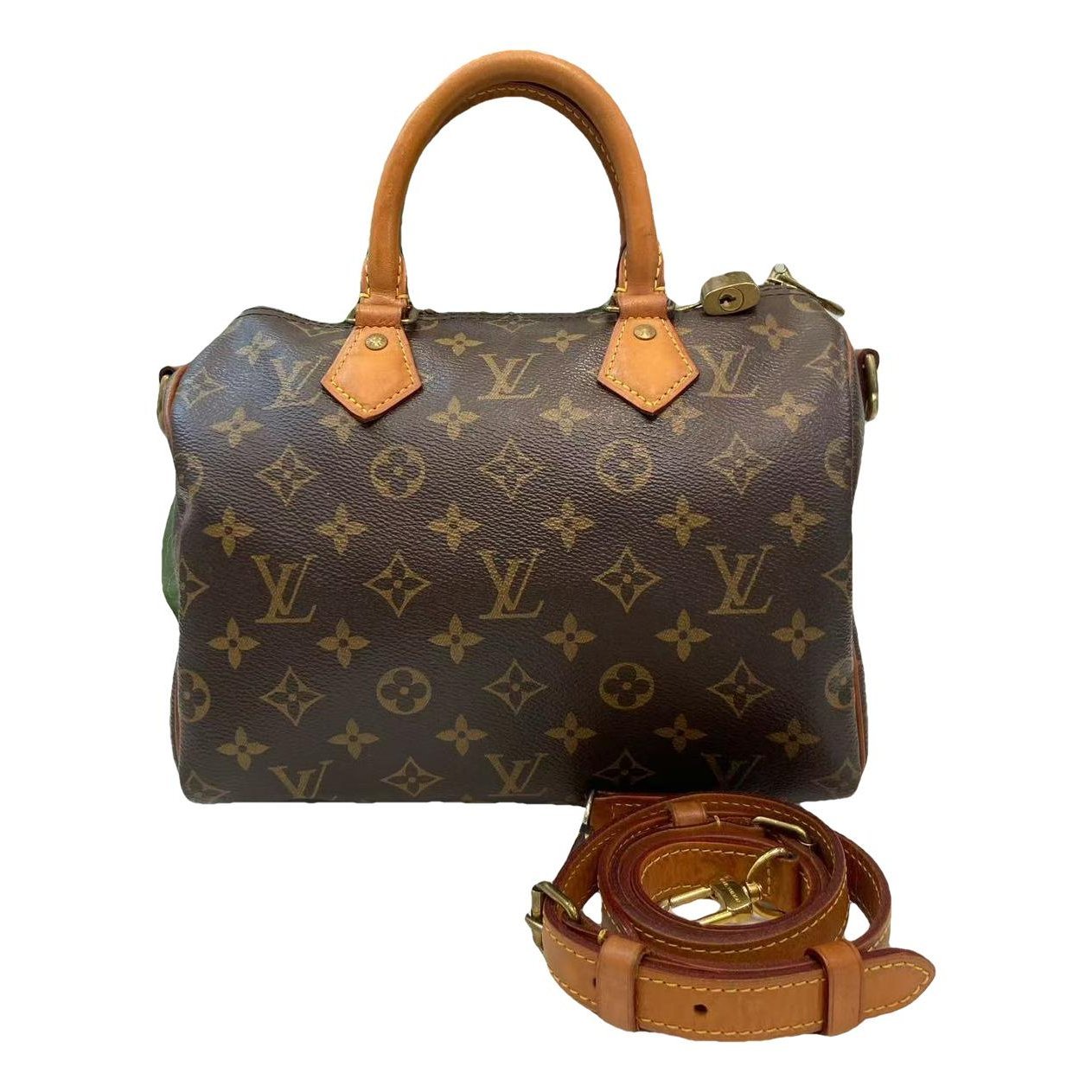 Speedy leather handbag