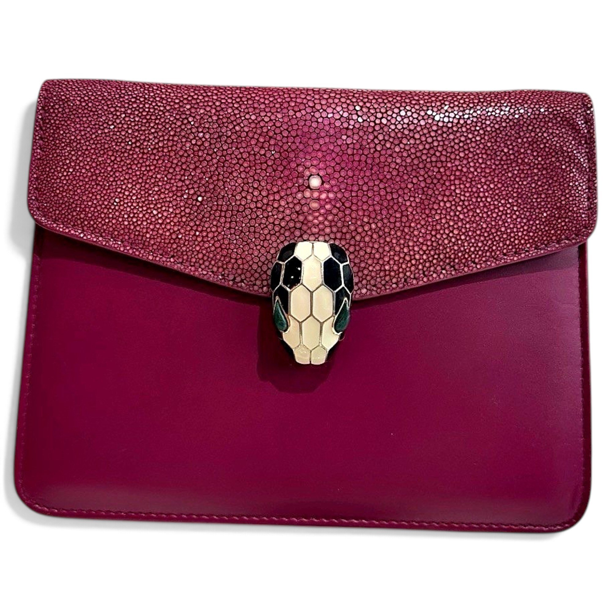 Serpenti leather handbag